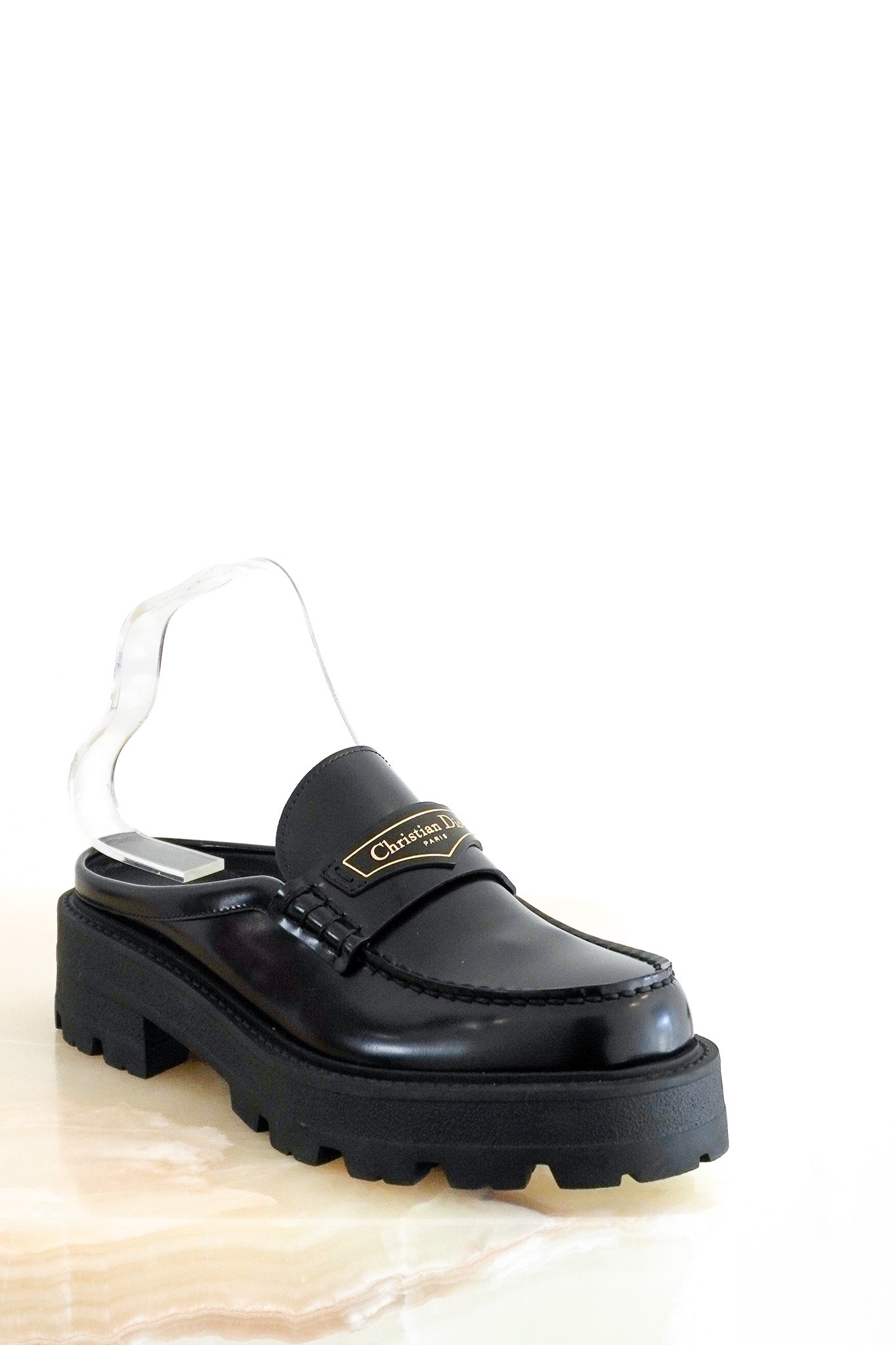 Dior Boy Loafer Mules in Black (RRP £890) | Authentic Preloved - Reloved Again