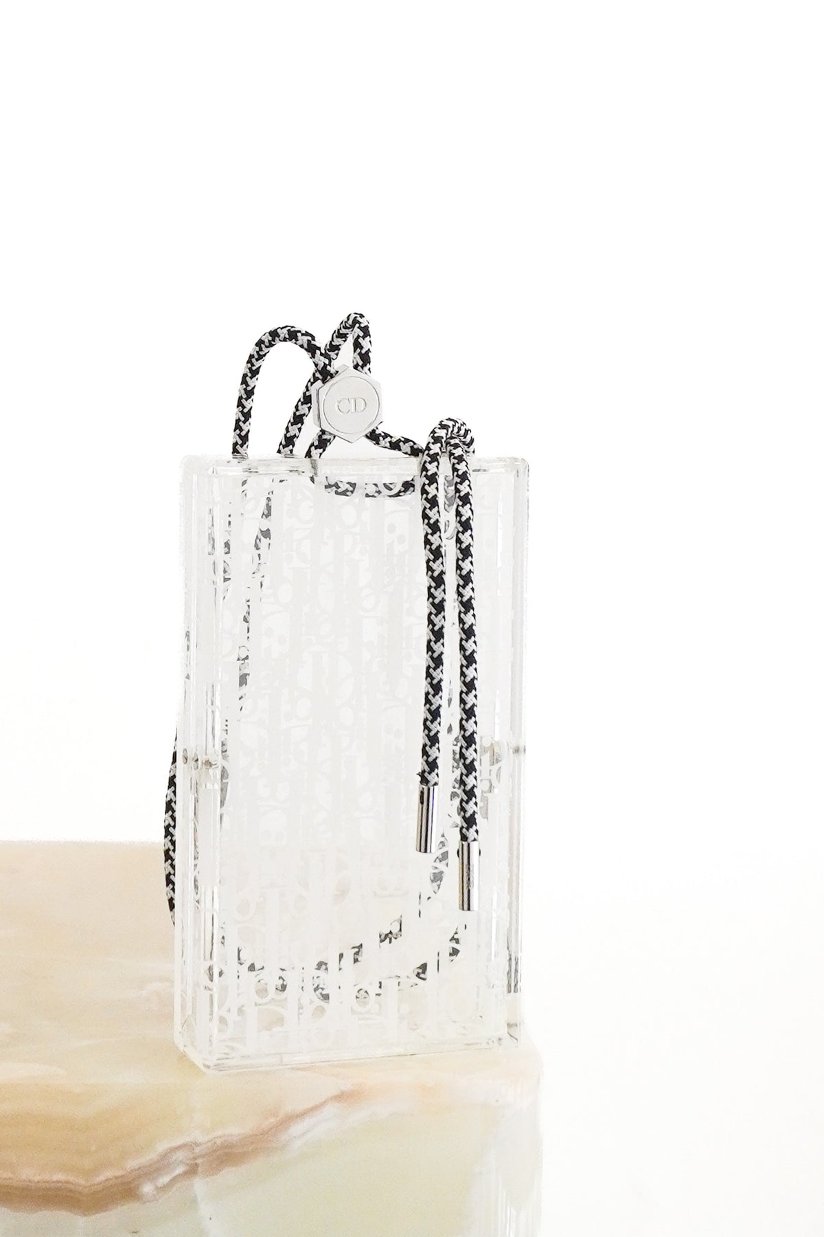 Front image Dior Oblique Plexiglass Vertical Pouch Chelsea London