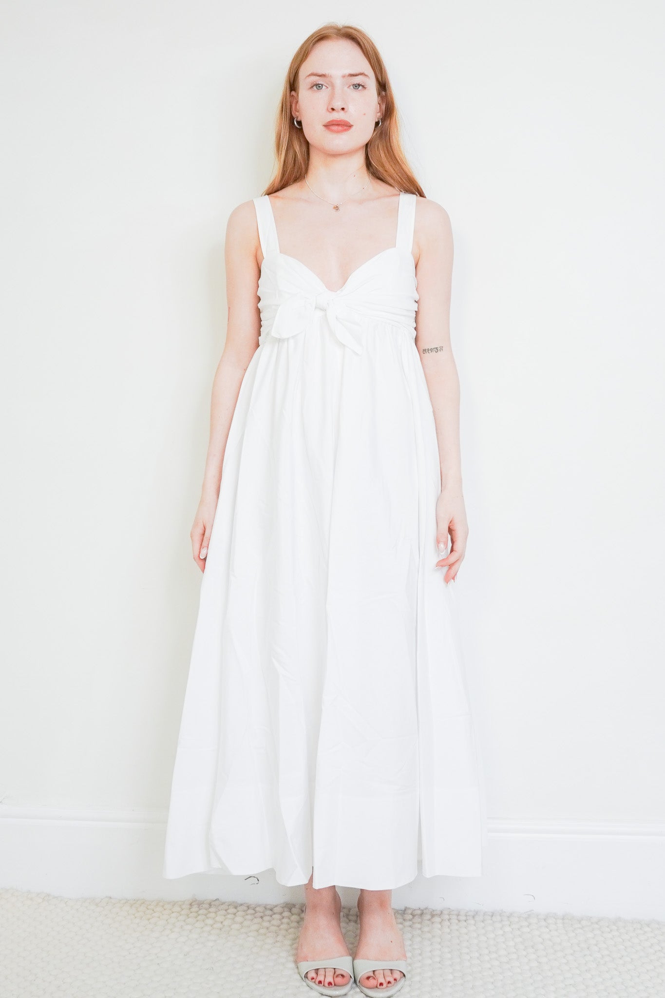Front image of the ALC White Dress Chelsea London