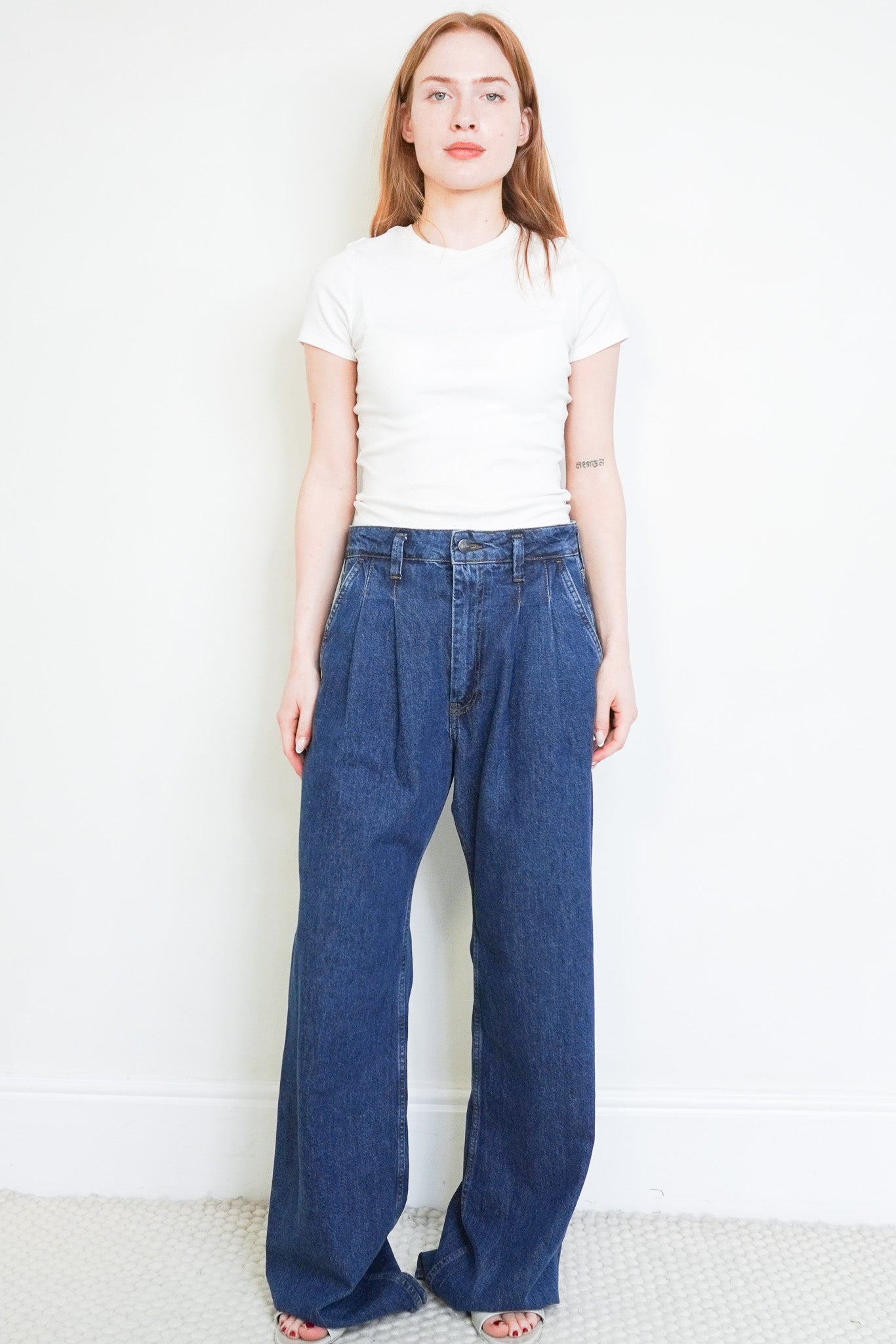 Front image of the Anine Bing Denim Jeans Chelsea London