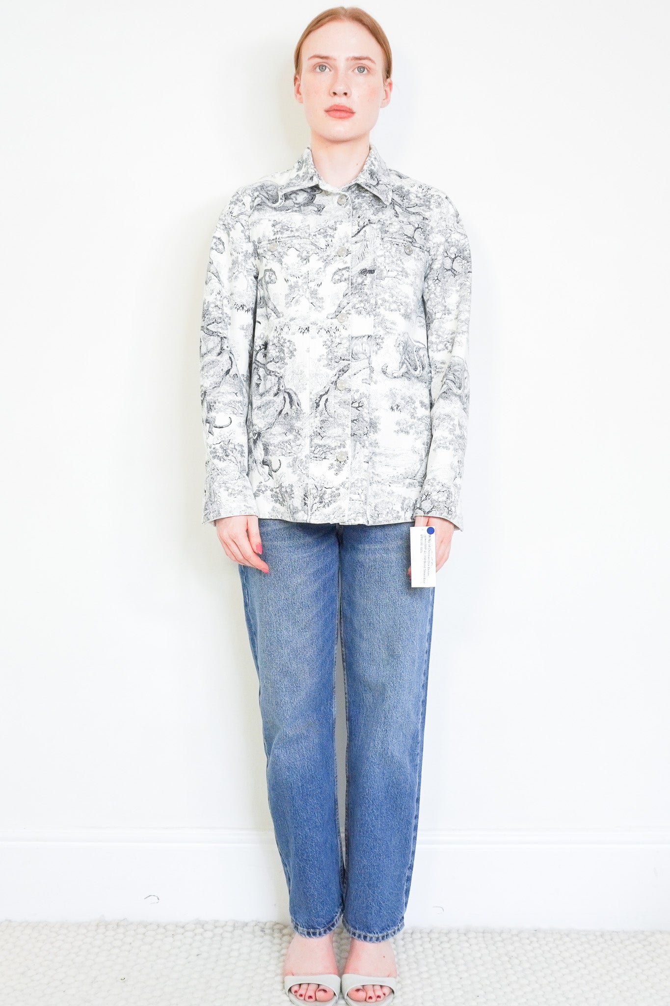 Front image of the Christian Dior Toile de Jouy Denim Jacket Chelsea London