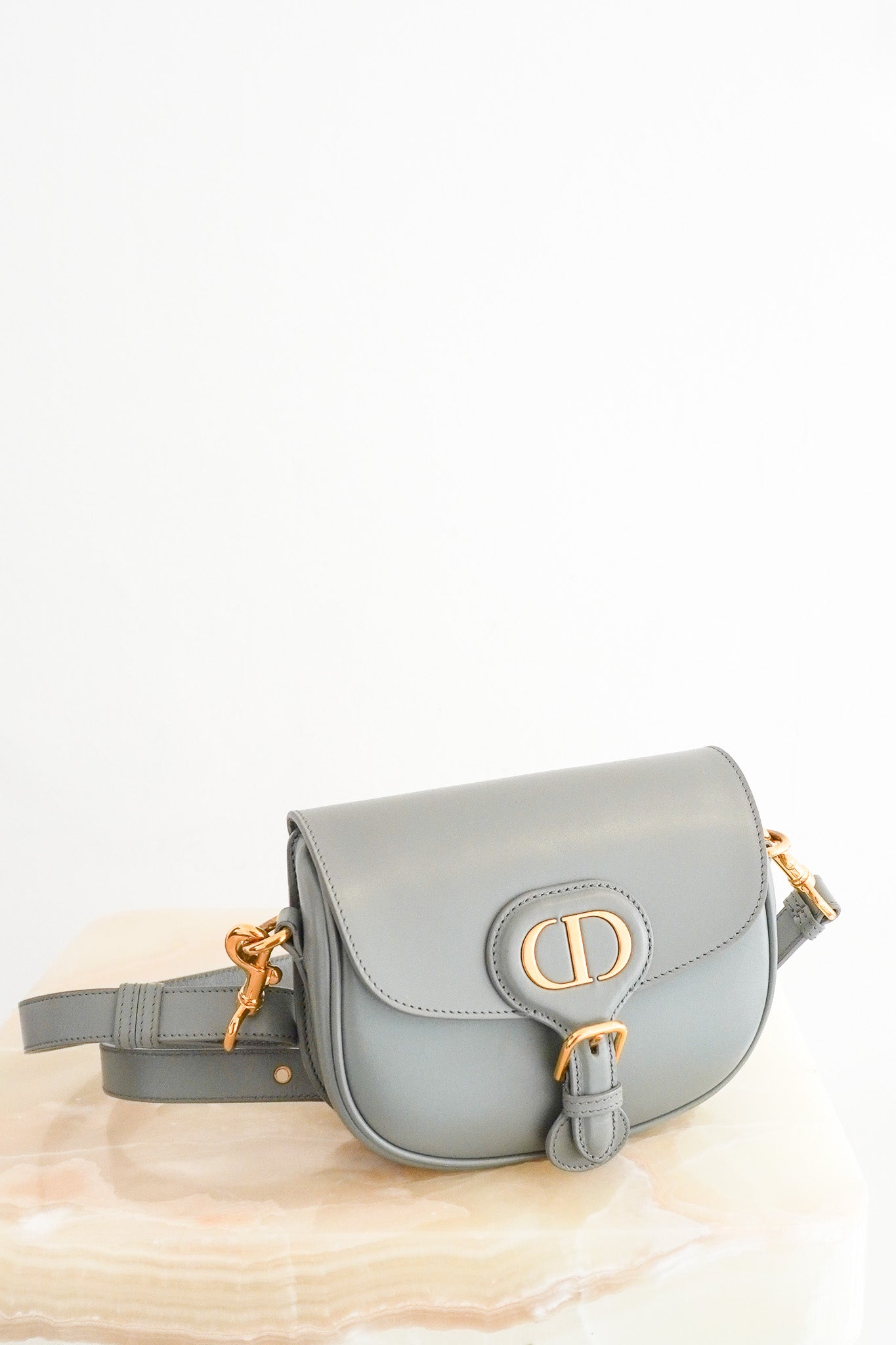 Dior Medium Blue Bobby Bag in Smooth Calfskin RRP £2850 | Authentic Preloved - Reloved Again