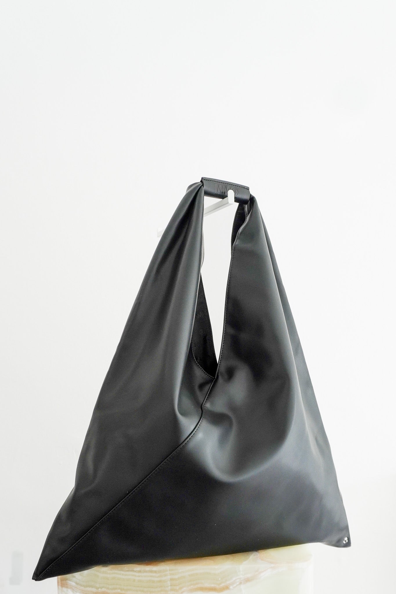 Front image of the Maison Margiela MM6 Black Bag Chelsea London