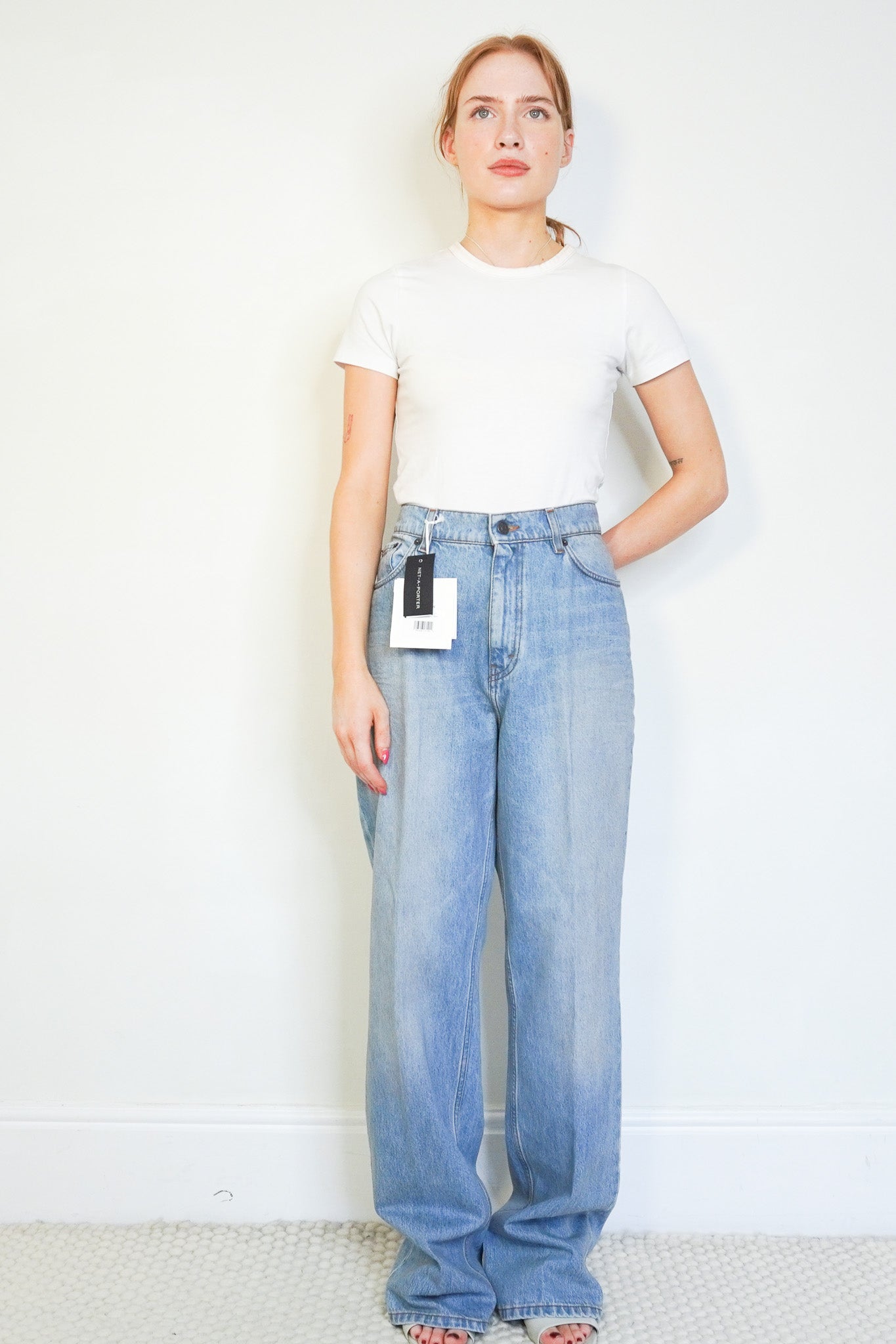 Front image of the NEW The Row Carlton Jeans Chelsea London