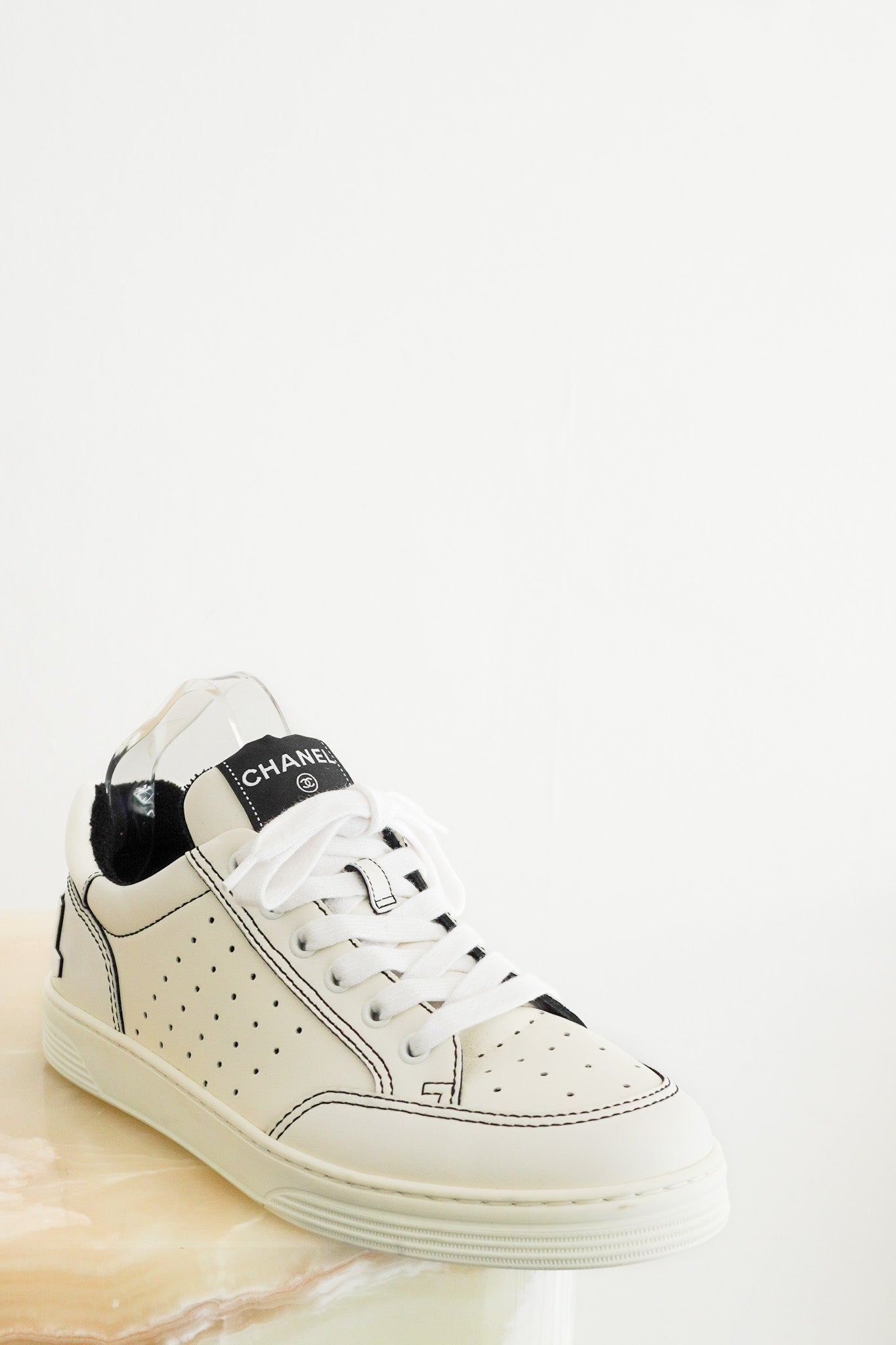 Front photo of the Chanel Air Force 1 Chelsea London