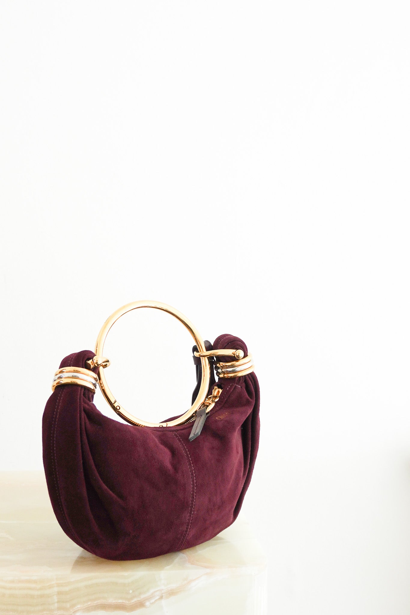 Chloe Bracelet Leather - Trimmed Suede Bag RRP£1,850| Authentic Preloved - Reloved Again