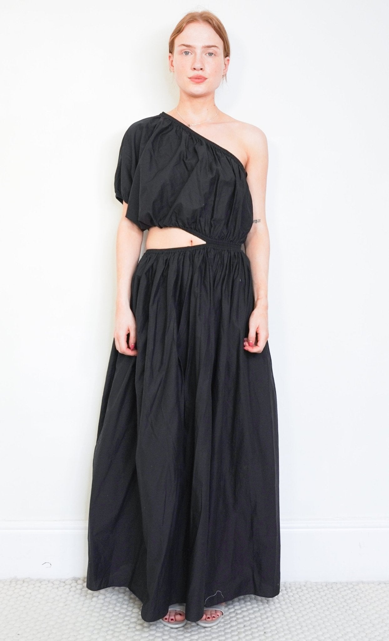 Matteau Black One-Shoulder Cut-Out Maxi Dress (RRP £455) | Authentic Preloved - Reloved Again