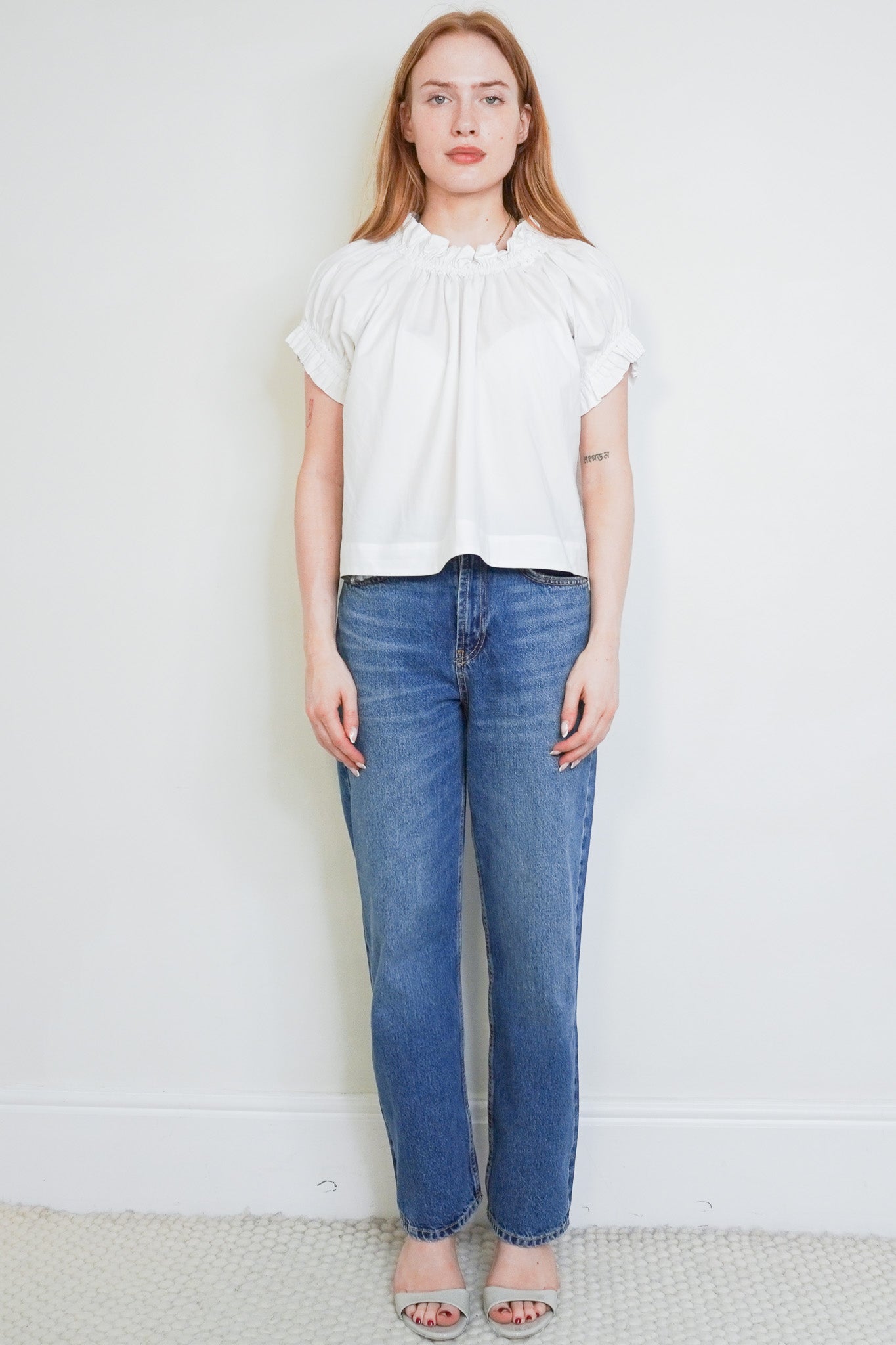 Front picture of the Simone Rocha White Blouse Chelsea London