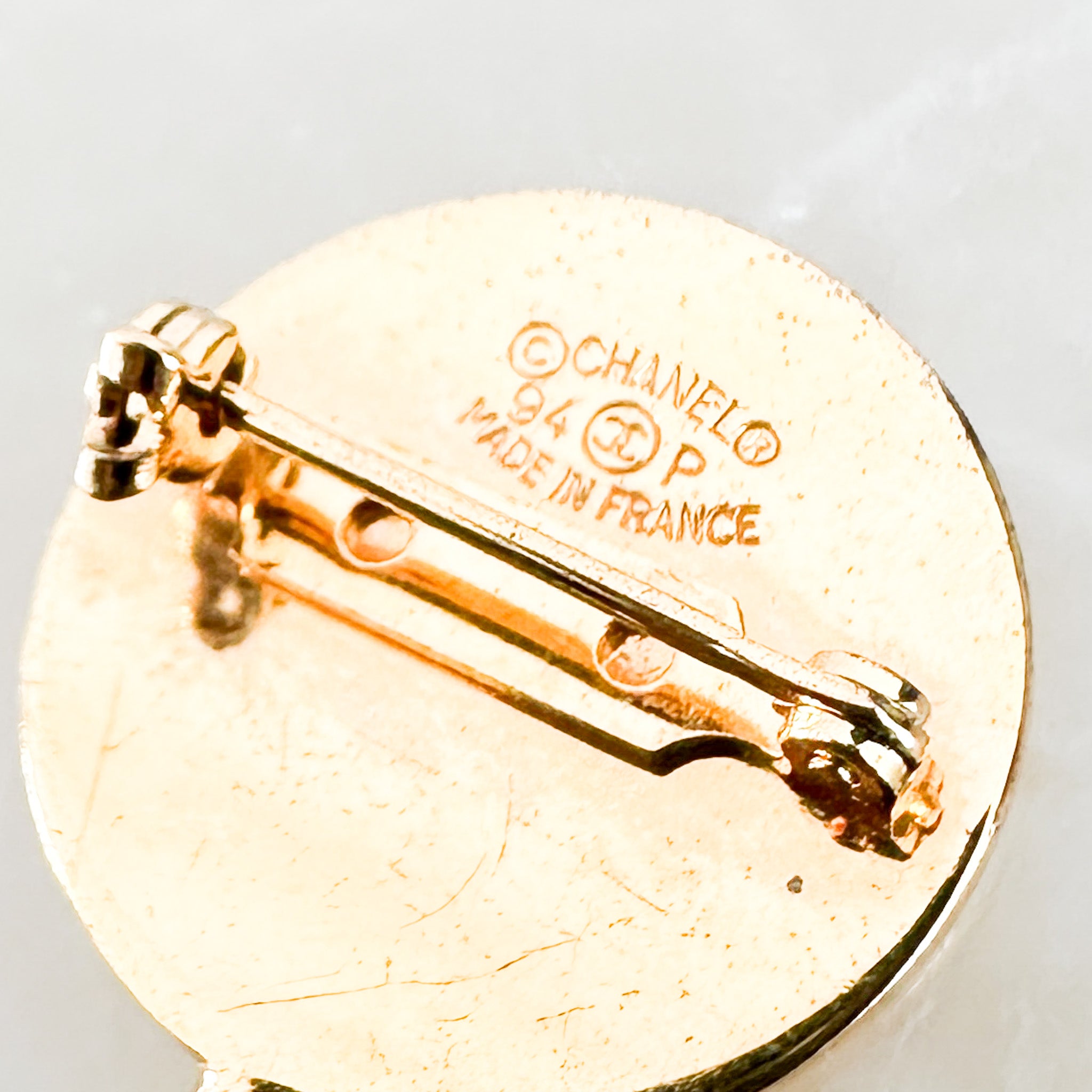 Chanel Vintage Gold Plated Brooch RRP £1000 | Authentic Preloved FINAL SALE