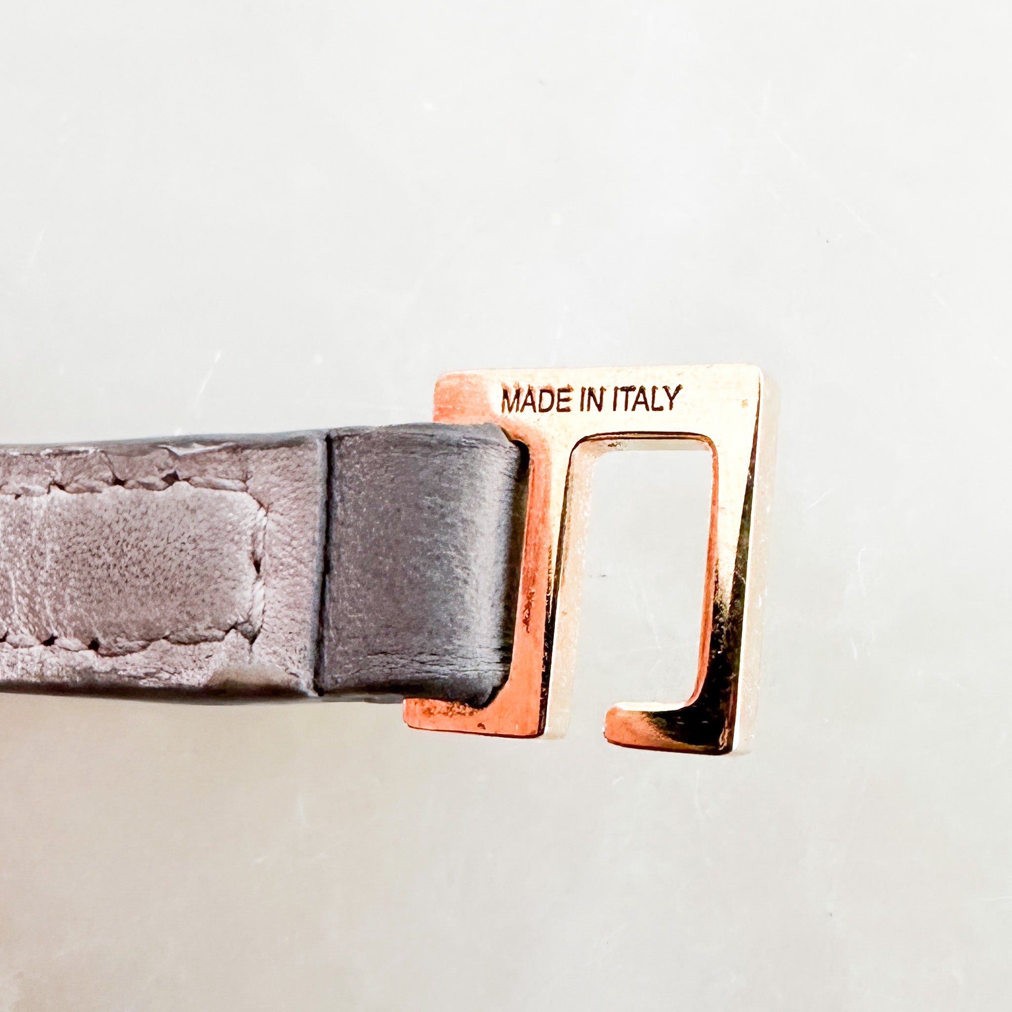 Bvlgari Grey Leather Bracelet RRP £450 | Authentic Preloved FINAL SALE