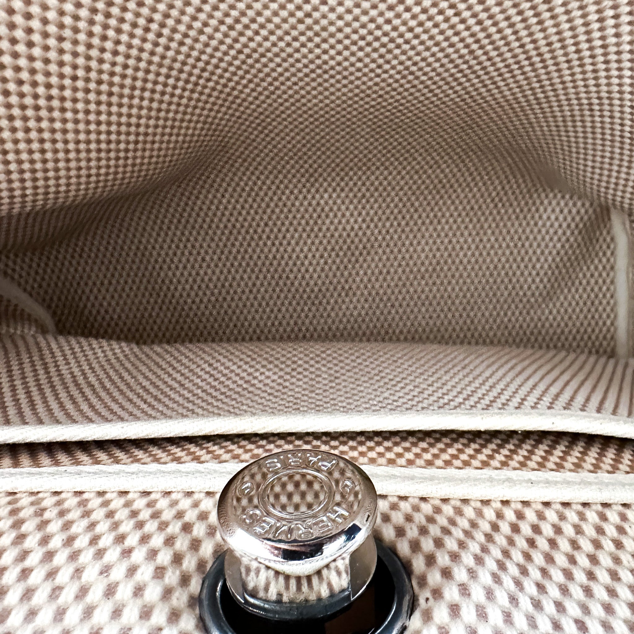 Hermès Noir 30 Canvas 2 Way Herbag RRP £2300 | Authentic Preloved - Reloved Again