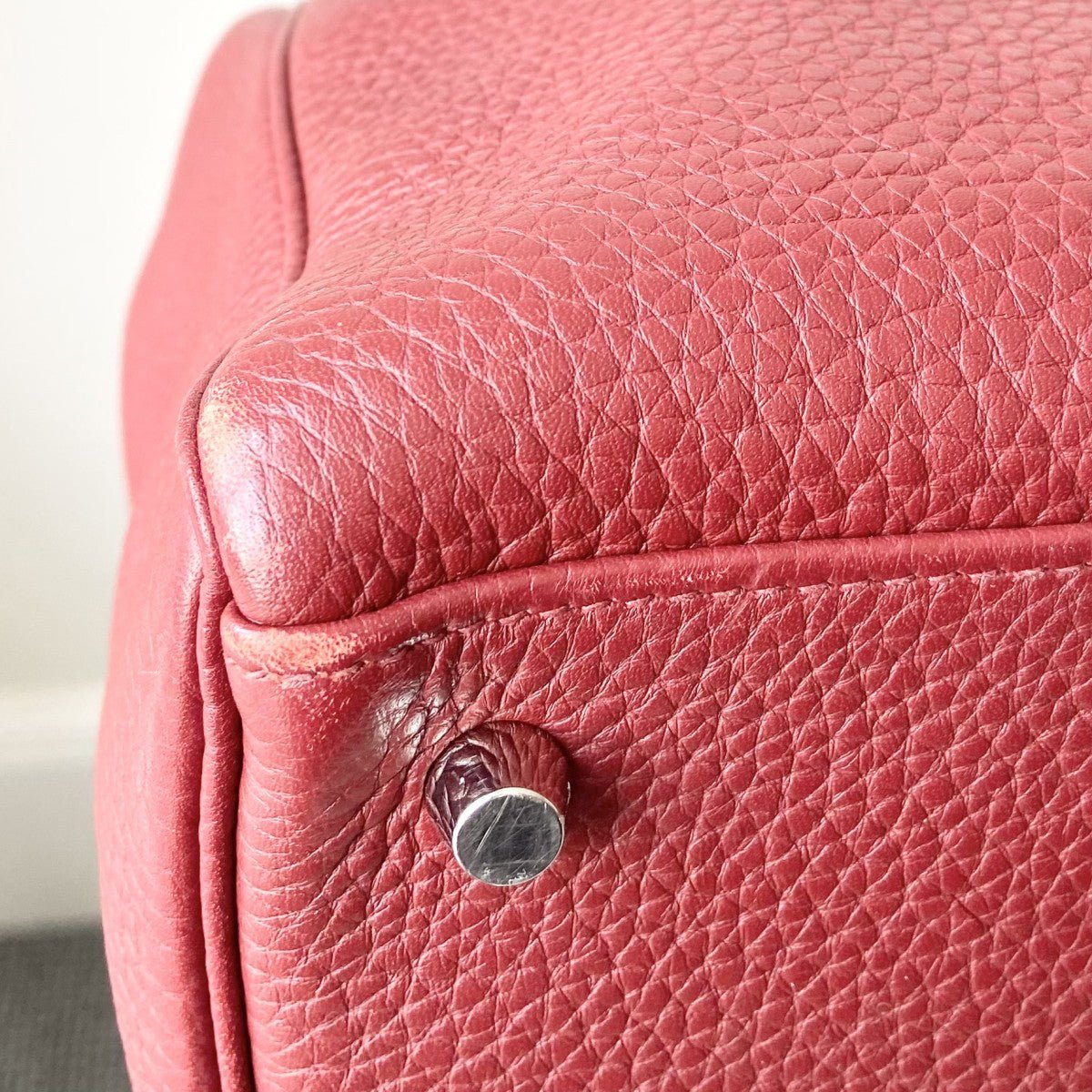 Hermès Kelly 40cm – Rouge Clémence Leather with Palladium Hardware | Authentic Preloved - Reloved Again