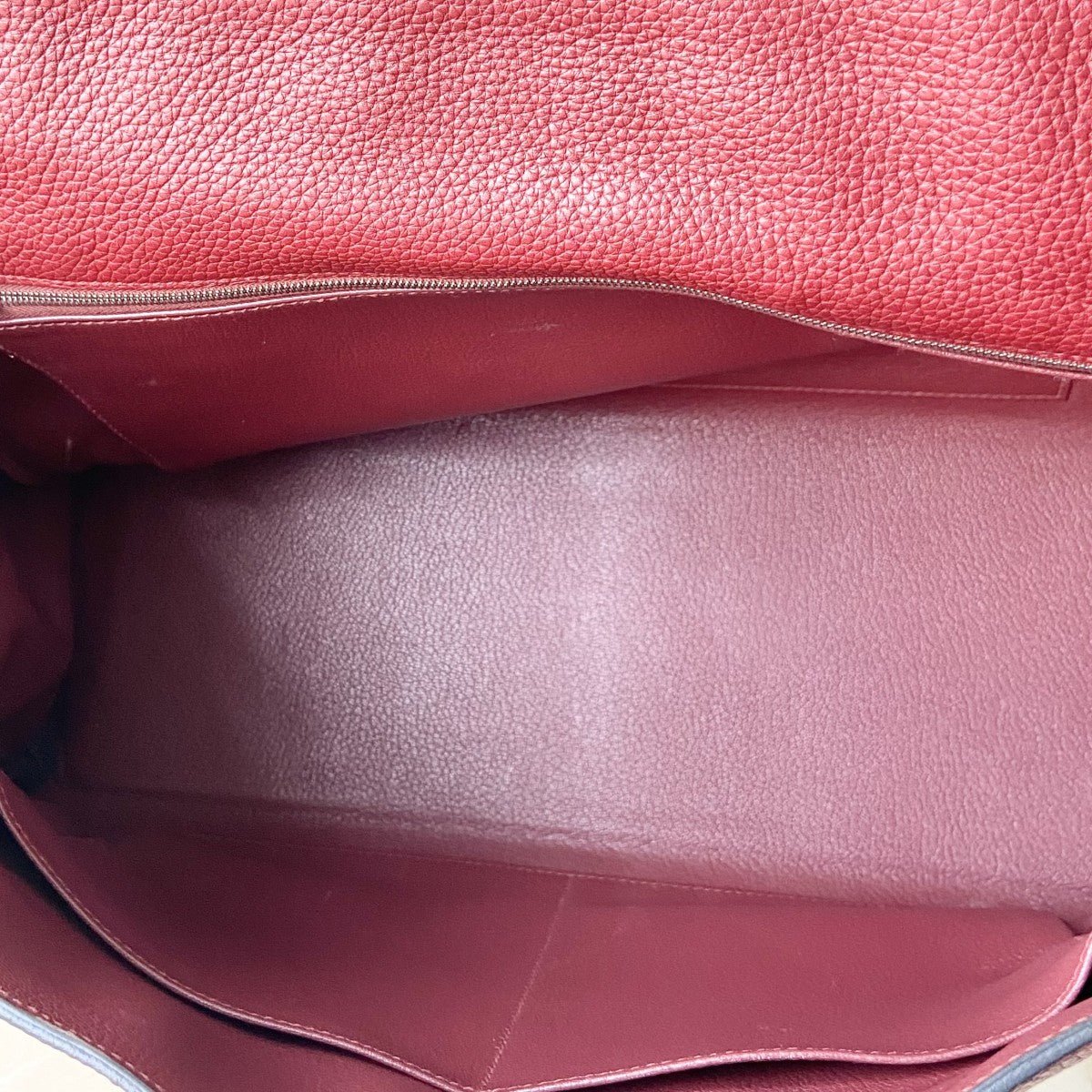 Hermès Kelly 40cm – Rouge Clémence Leather with Palladium Hardware | Authentic Preloved - Reloved Again