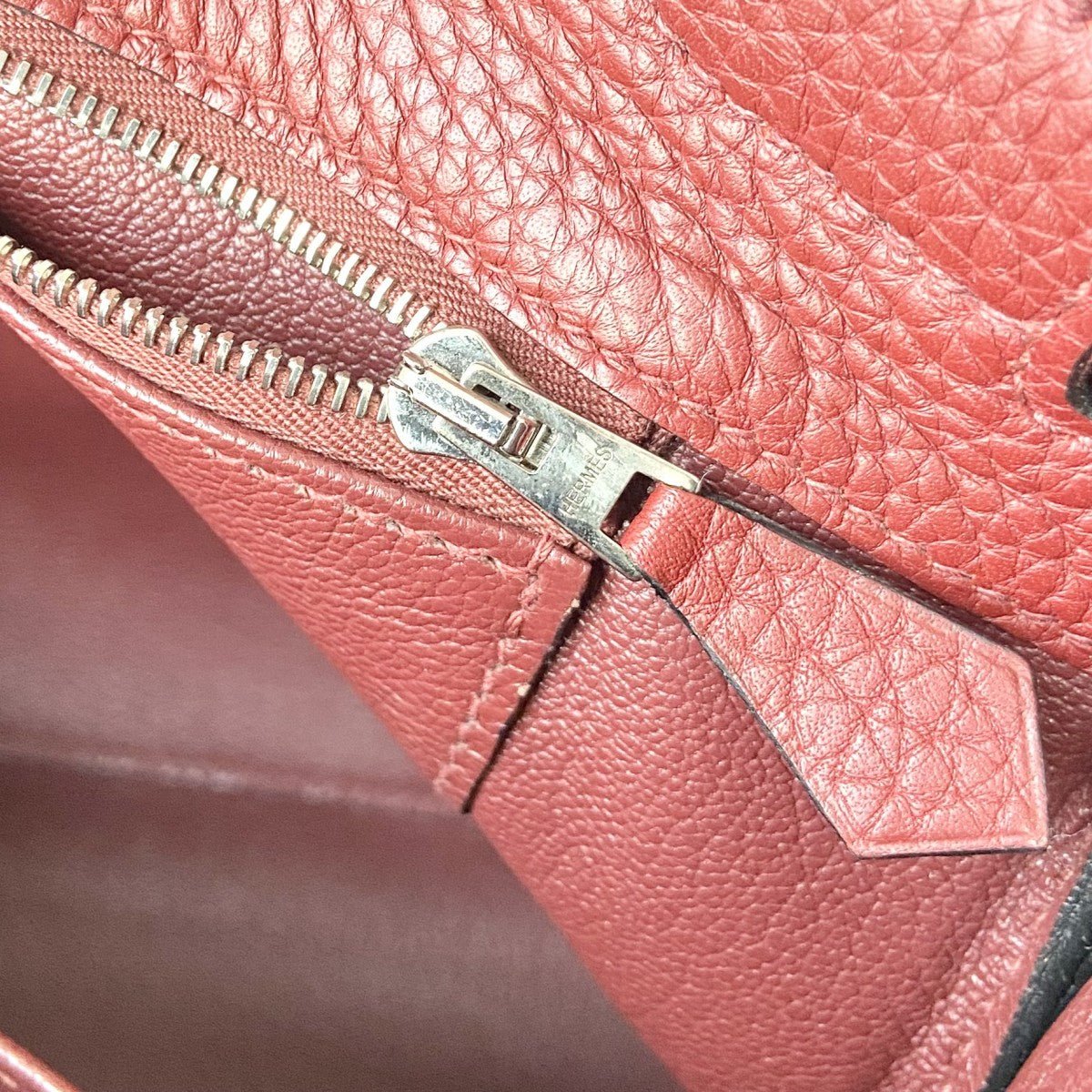 Hermès Kelly 40cm – Rouge Clémence Leather with Palladium Hardware | Authentic Preloved - Reloved Again