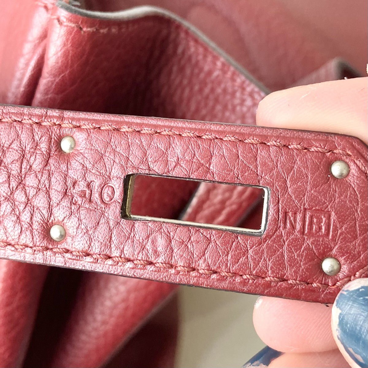 Hermès Kelly 40cm – Rouge Clémence Leather with Palladium Hardware | Authentic Preloved - Reloved Again