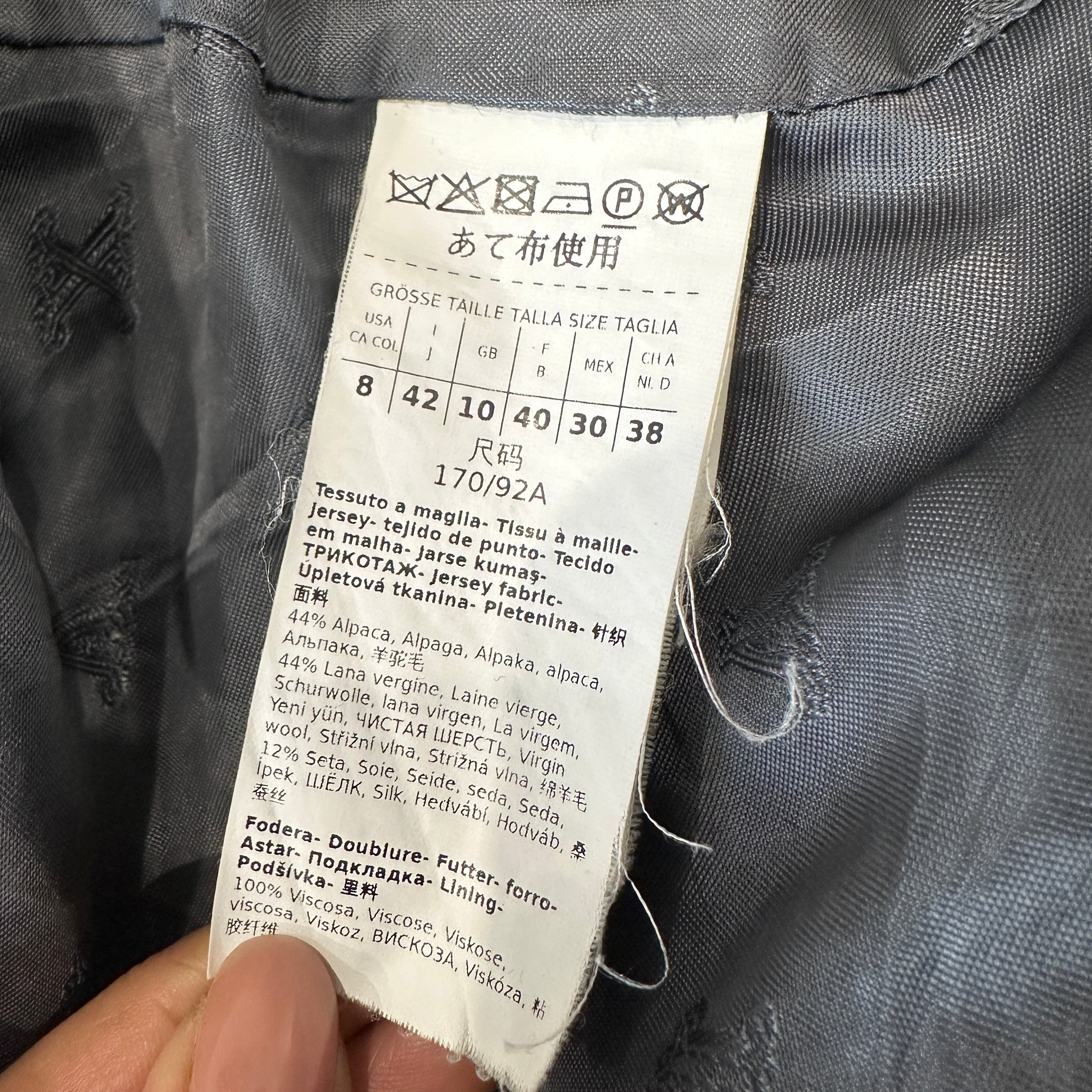 MaxMara Grey Teddy Bear Bomber Jacket RRP £1800 | Authentic Preloved