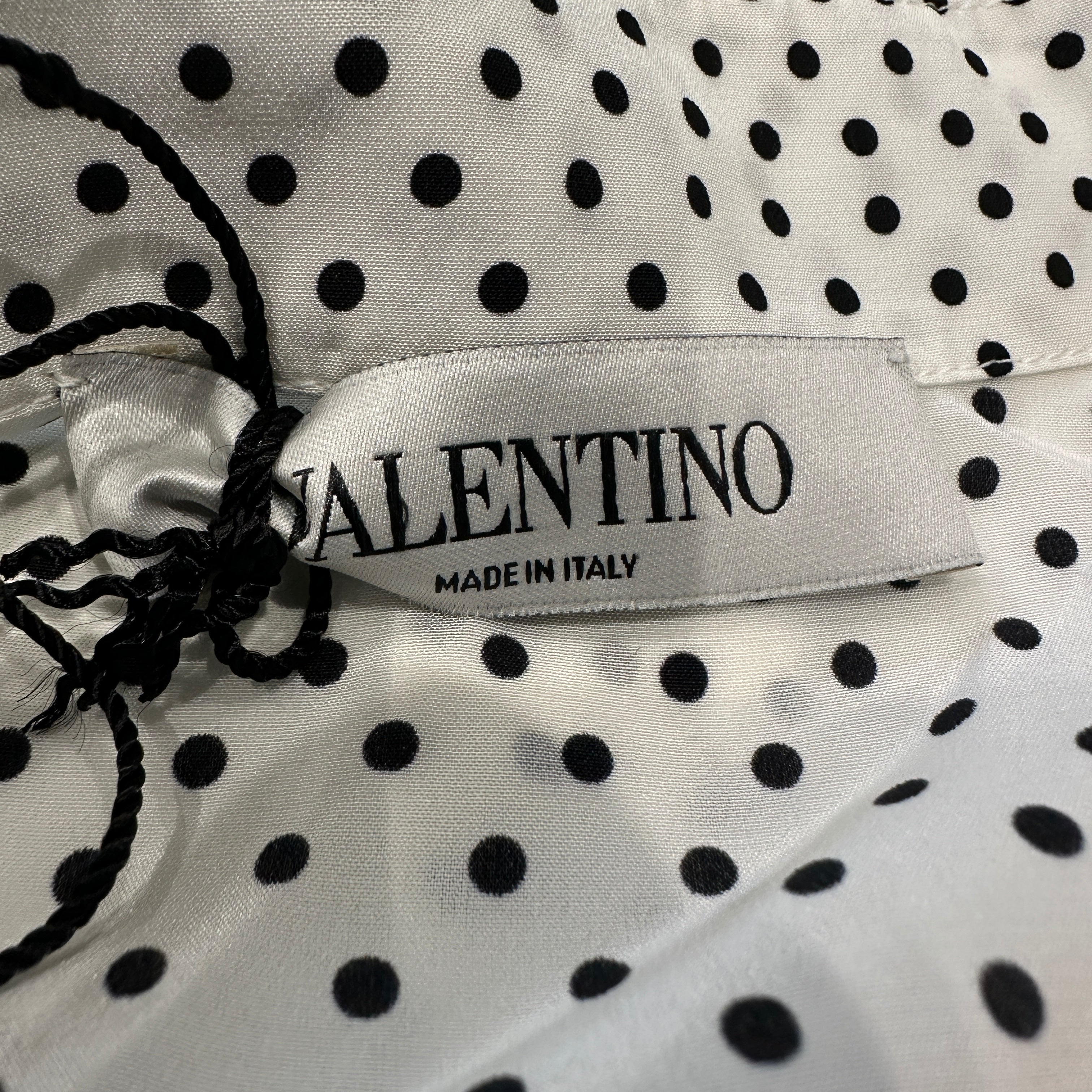 Valentino White Polka Dot Blouse RRP £1000 | Authentic Preloved