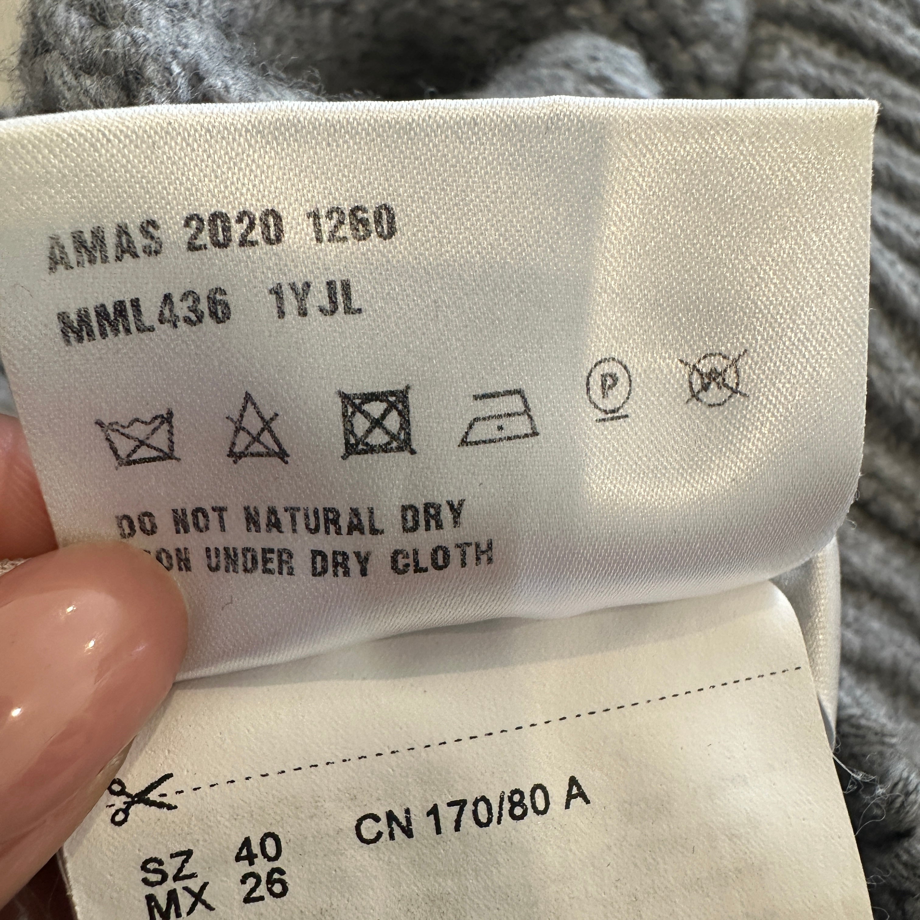 Miu Miu Cropped Grey Knitted Jumper RRP £850 | Authentic Preloved