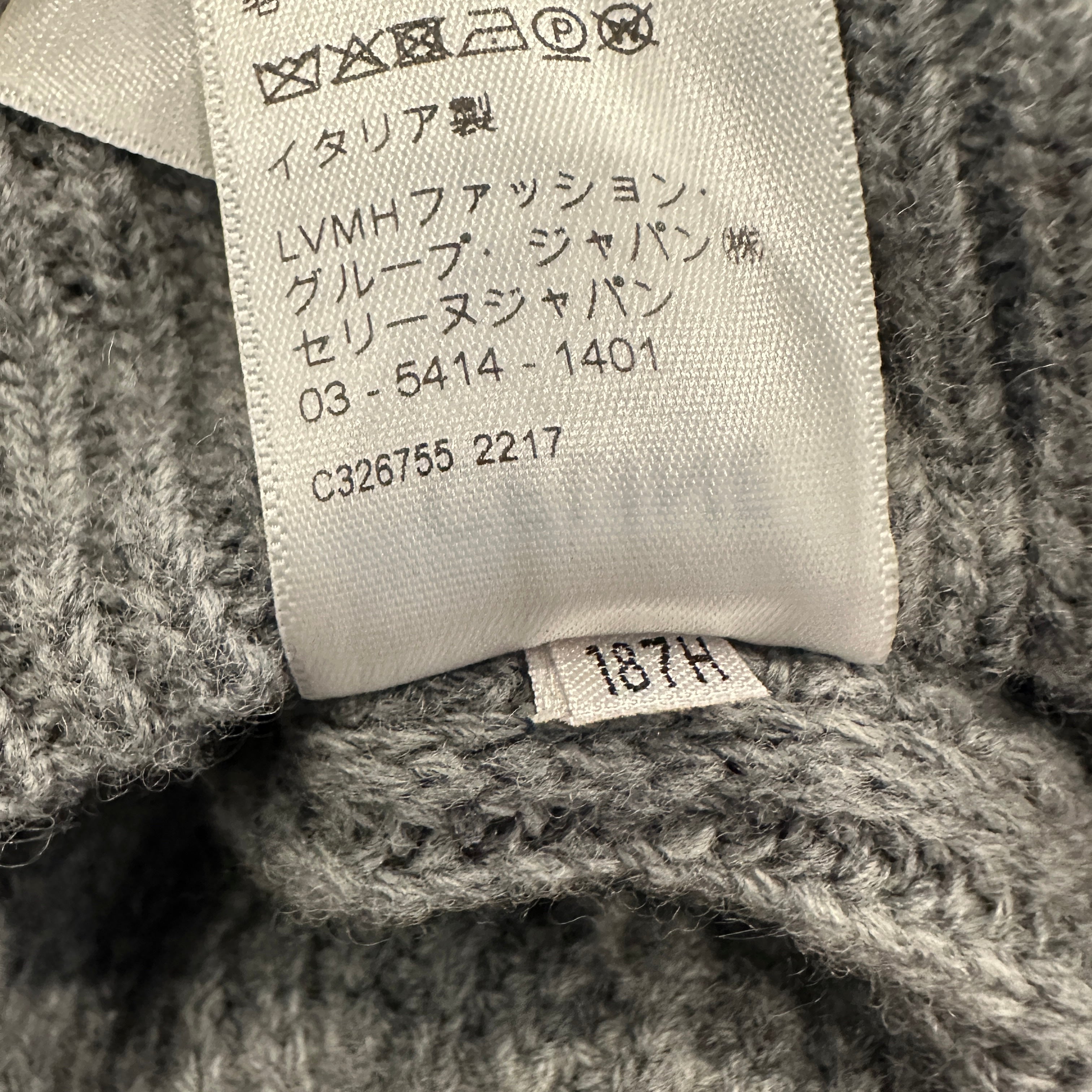 Celine Grey Hooded Sweater in Ribbed Wool RRP £1300 | Authentic Preloved