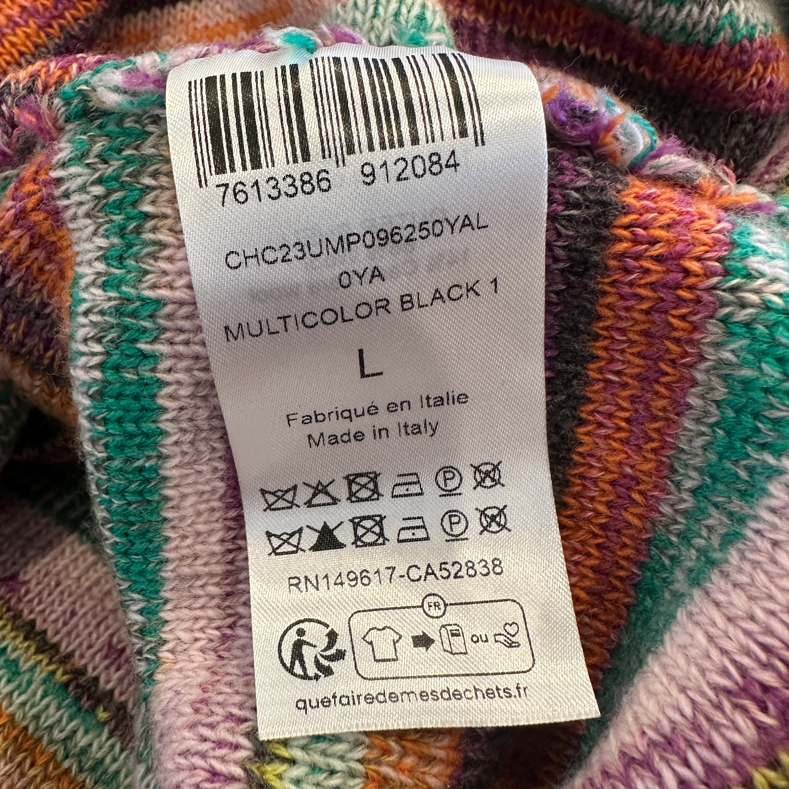 Chloe Multicolour Striped Jumper RRP £850 | Authentic Preloved