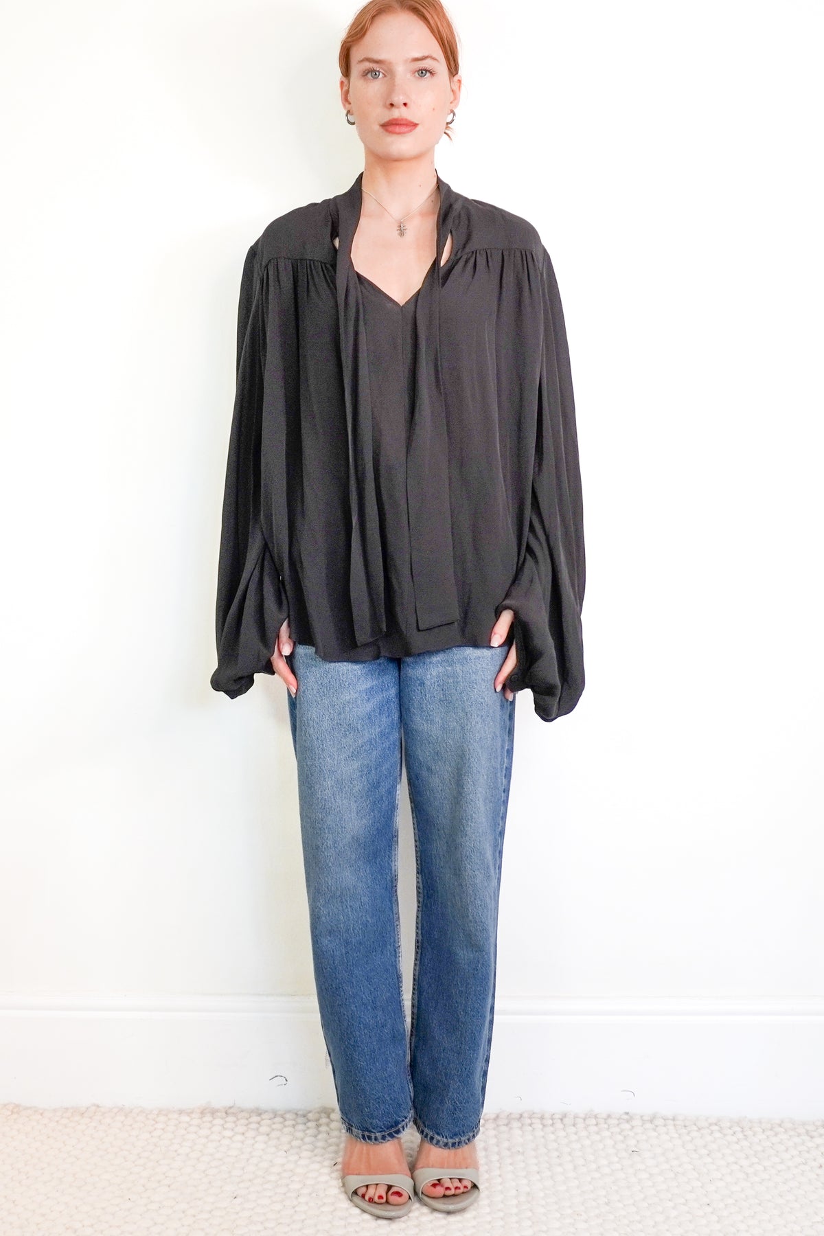 Ginger and Smart Black Blouse (RRP £230) | Authentic Preloved front
