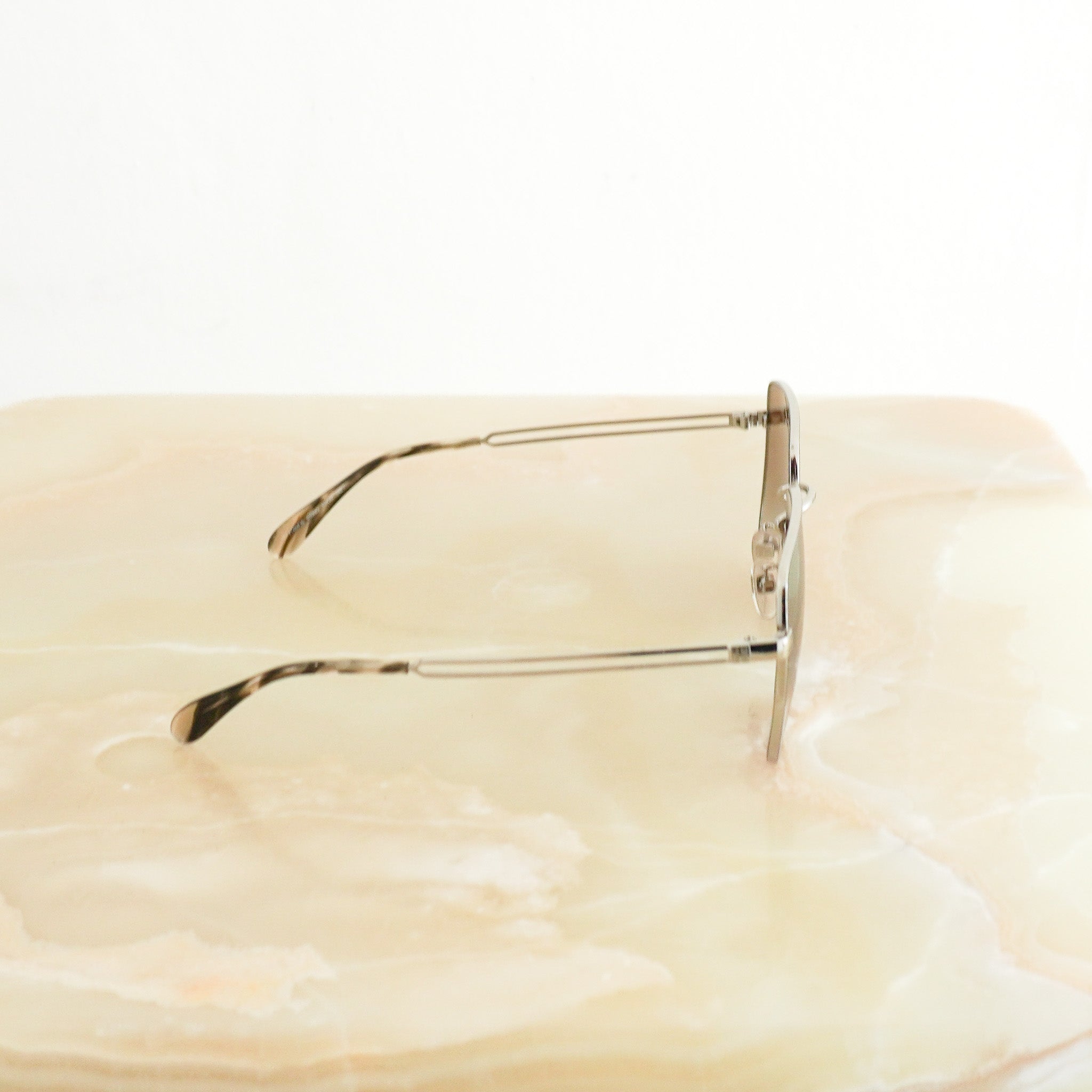 Givenchy GV 7148/F/S 010 NQ Silver Square Sunglasses side photo chelsea london