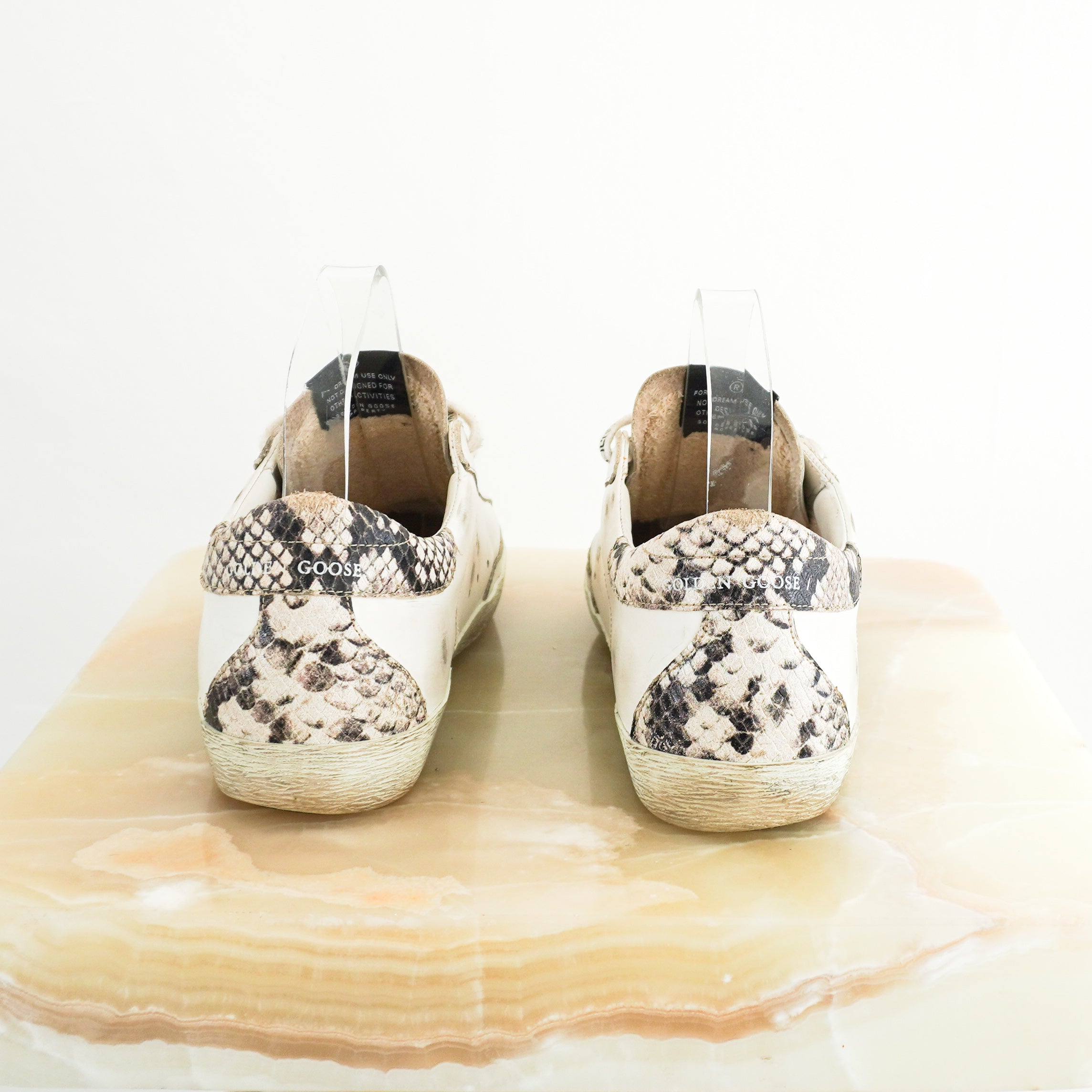 Golden-Goose-White-Super-Star-Classic-with-Spur-Trainers-back-picture-Chelsea-London