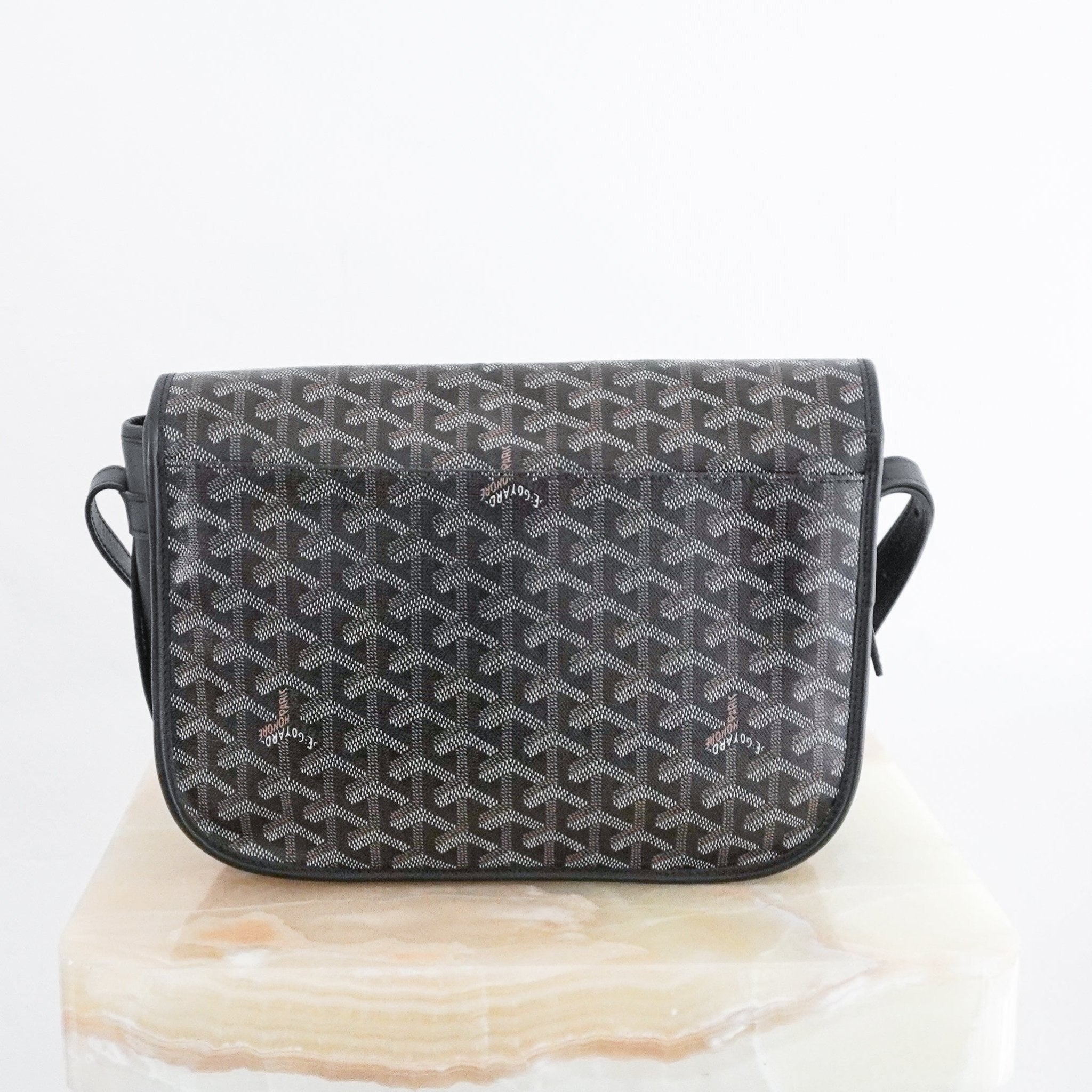 Goyard Black Belvedere MM Messenger Bag RRP £2500 | Authentic Preloved - Reloved Again