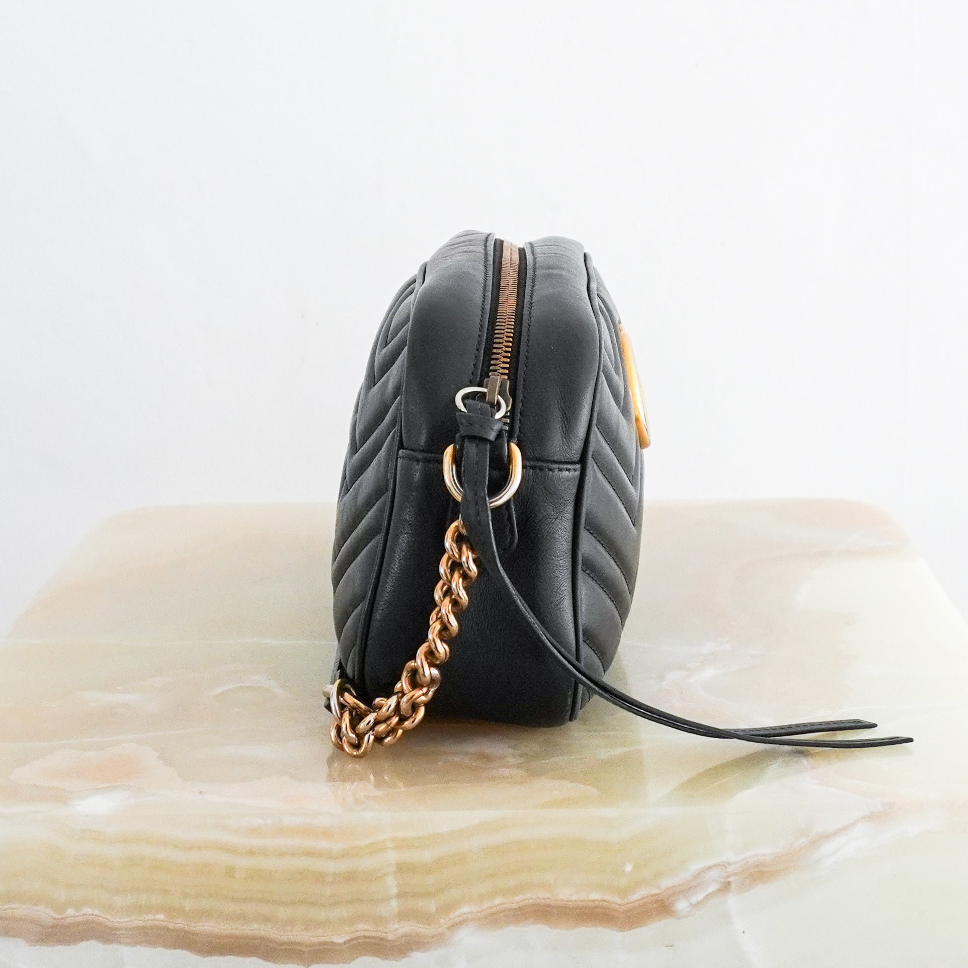 Gucci Black Matelasse Camera Bag RRP £1460 | Authentic Preloved - Reloved Again