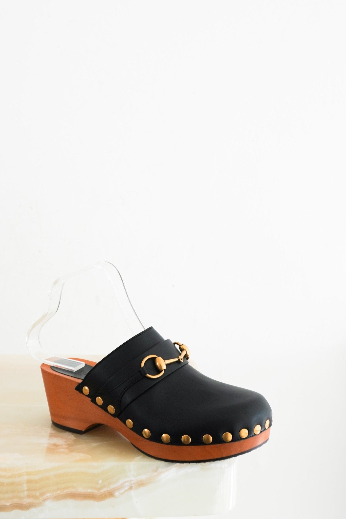 Gucci Black Studded Clogs RRP £950 | Authentic Preloved - Reloved Again