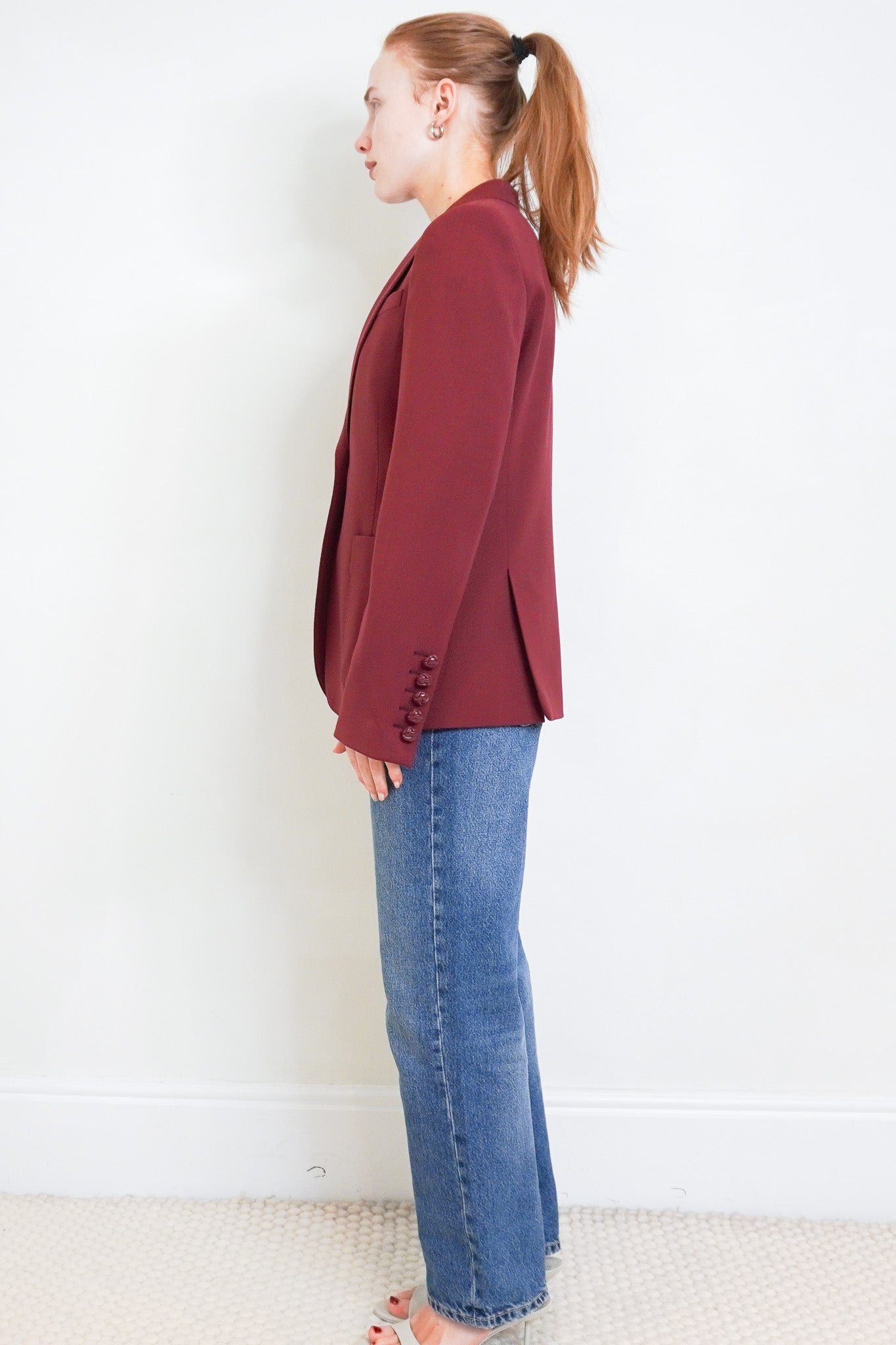 Gucci Burgundy Blazer RRP £2150 | Authentic Preloved - Reloved Again