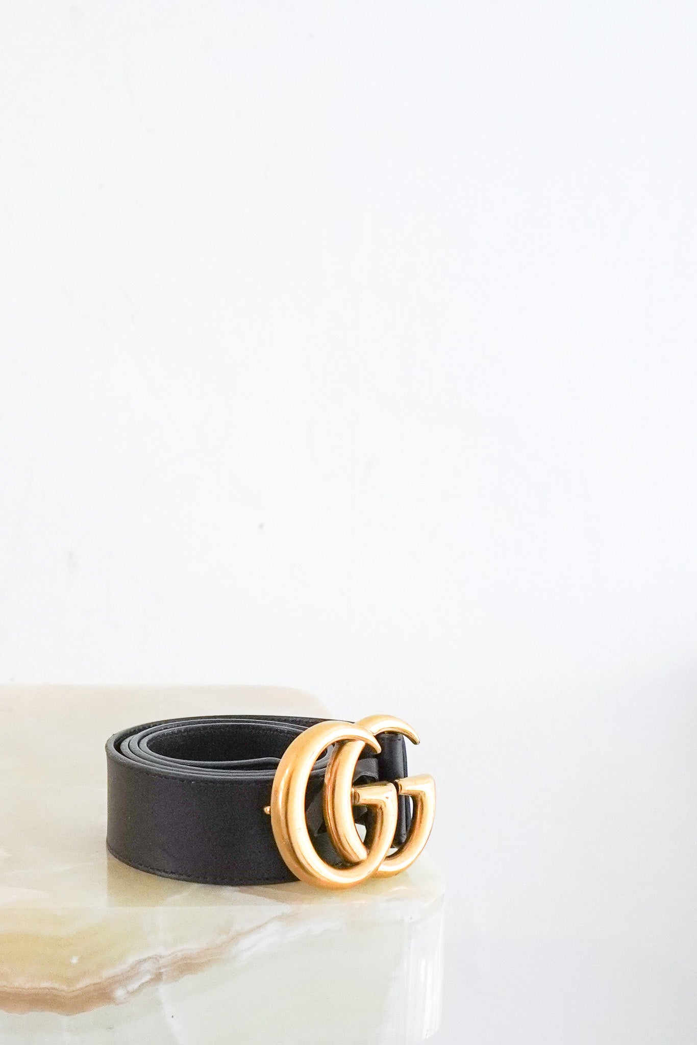 Gucci Dark Brown GG Leather Belt RRP £400 | Authentic Preloved FINAL SALE - Reloved Again