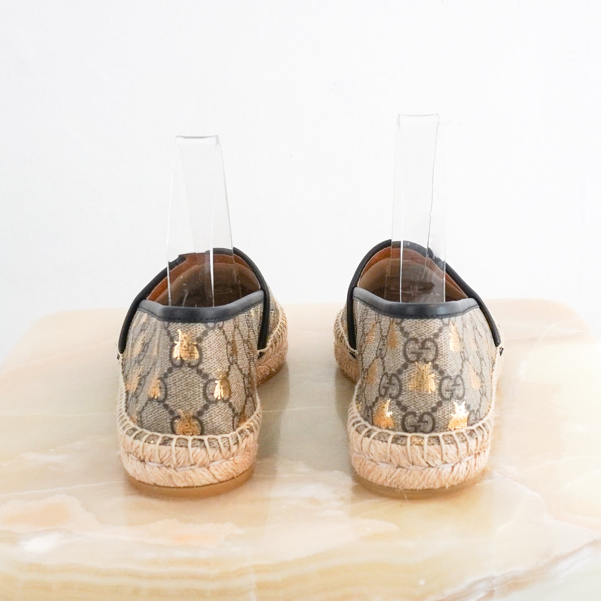 Gucci GG Brown Monogram Espadrilles (RRP £550) | Authentic Preloved - Reloved Again