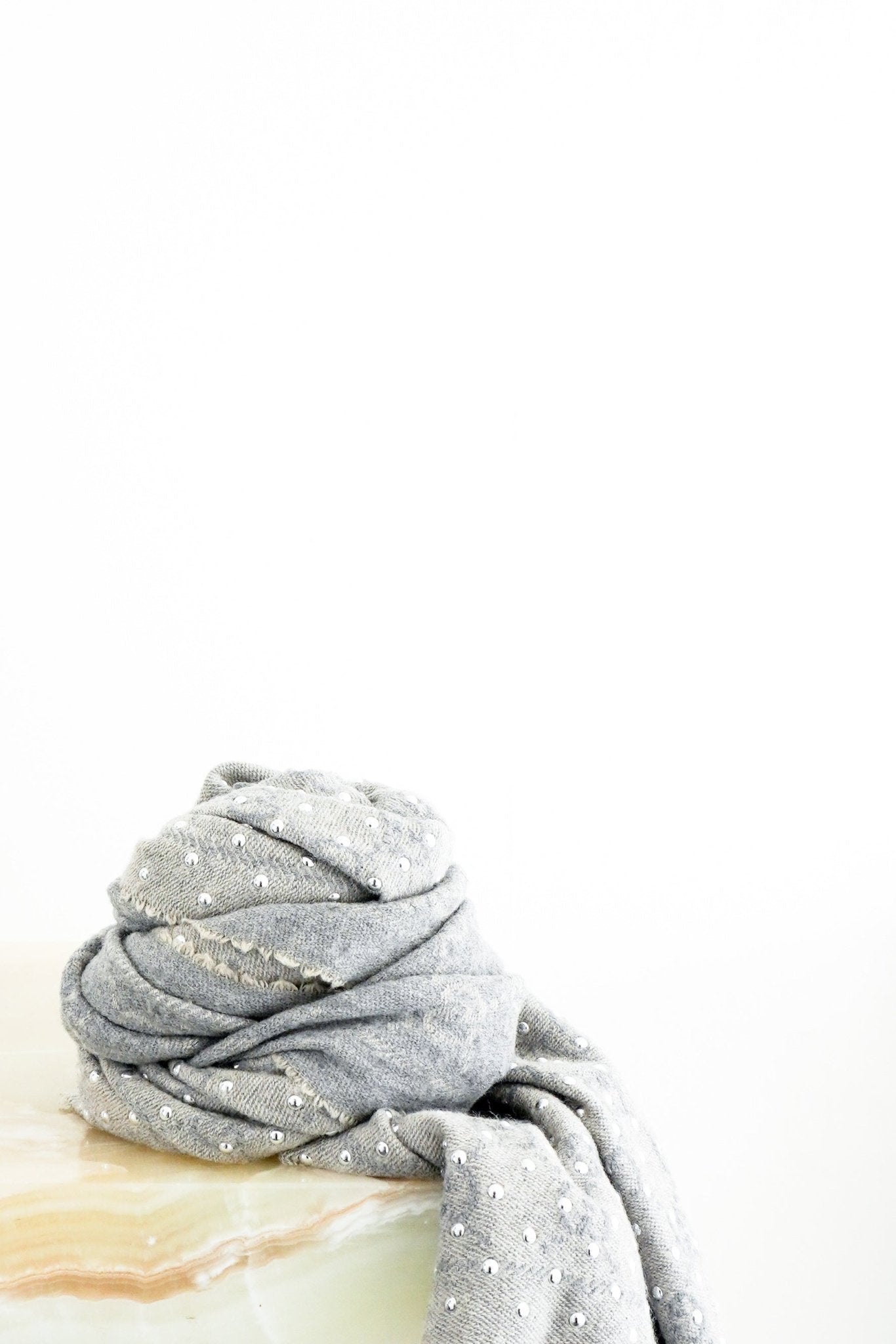 Gucci GG Studded Monogram Shawl in Grey RRP £380 | Authentic Preloved FINAL SALE - Reloved Again