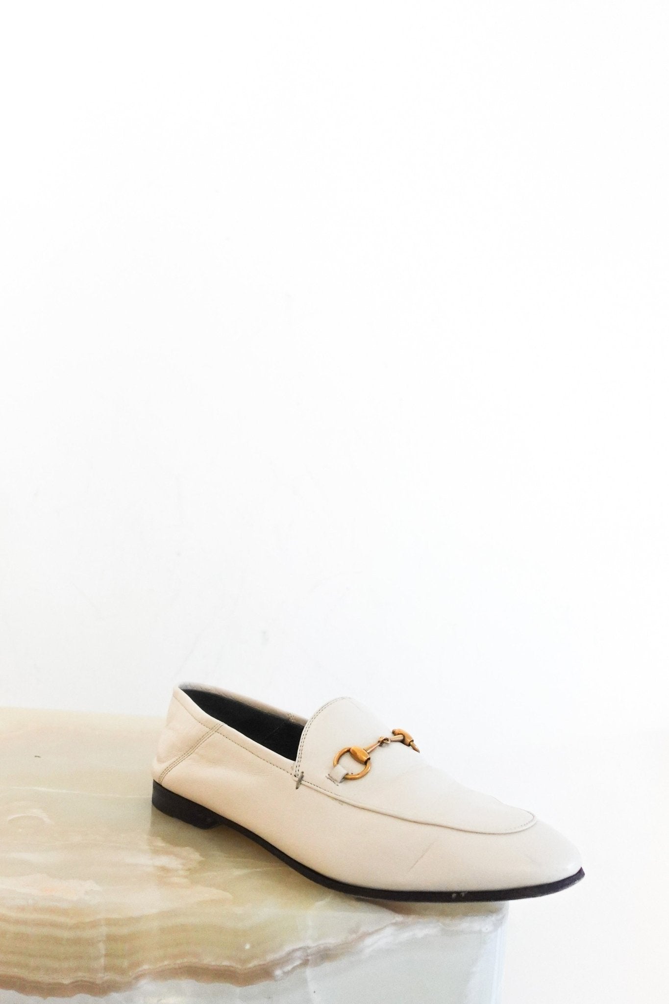 Gucci Jordan Loafers Cream RRP £810 | Authentic Preloved - Reloved Again