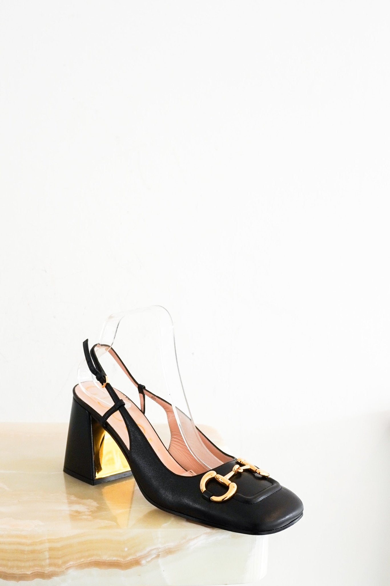 Gucci Marmont Block Slingback Heels RRP £800 | Authentic Preloved - Reloved Again