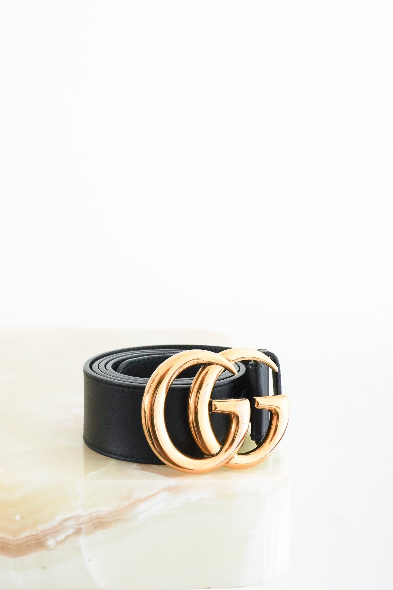 Gucci Medium GG Black Belt RRP £445 | Authentic Preloved FINAL SALE - Reloved Again