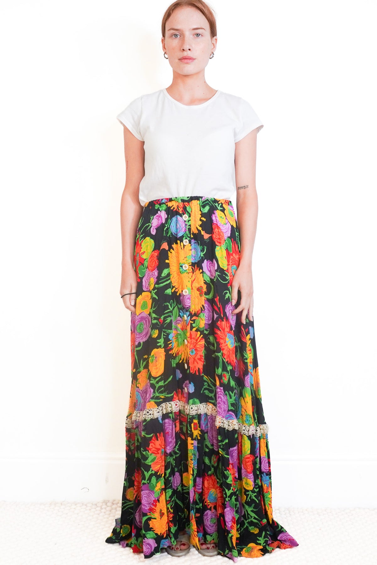 Gucci Floral Maxi Skirt (RRP £1500) | Authentic Preloved - Reloved Again