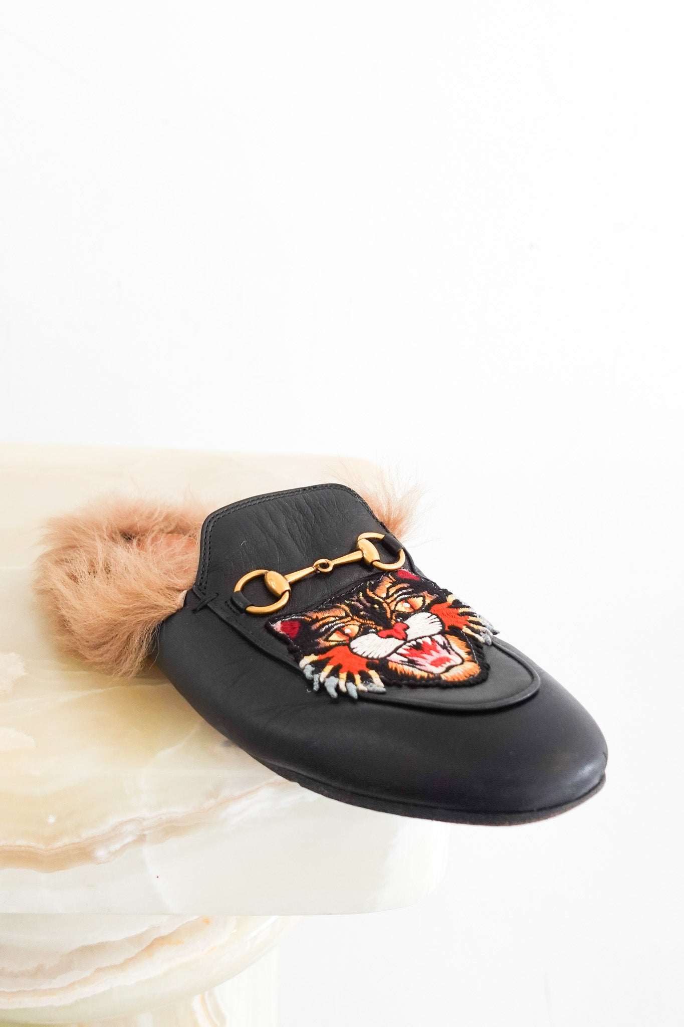 Gucci Fur Princetown Flats RRP £750 | Authentic Preloved