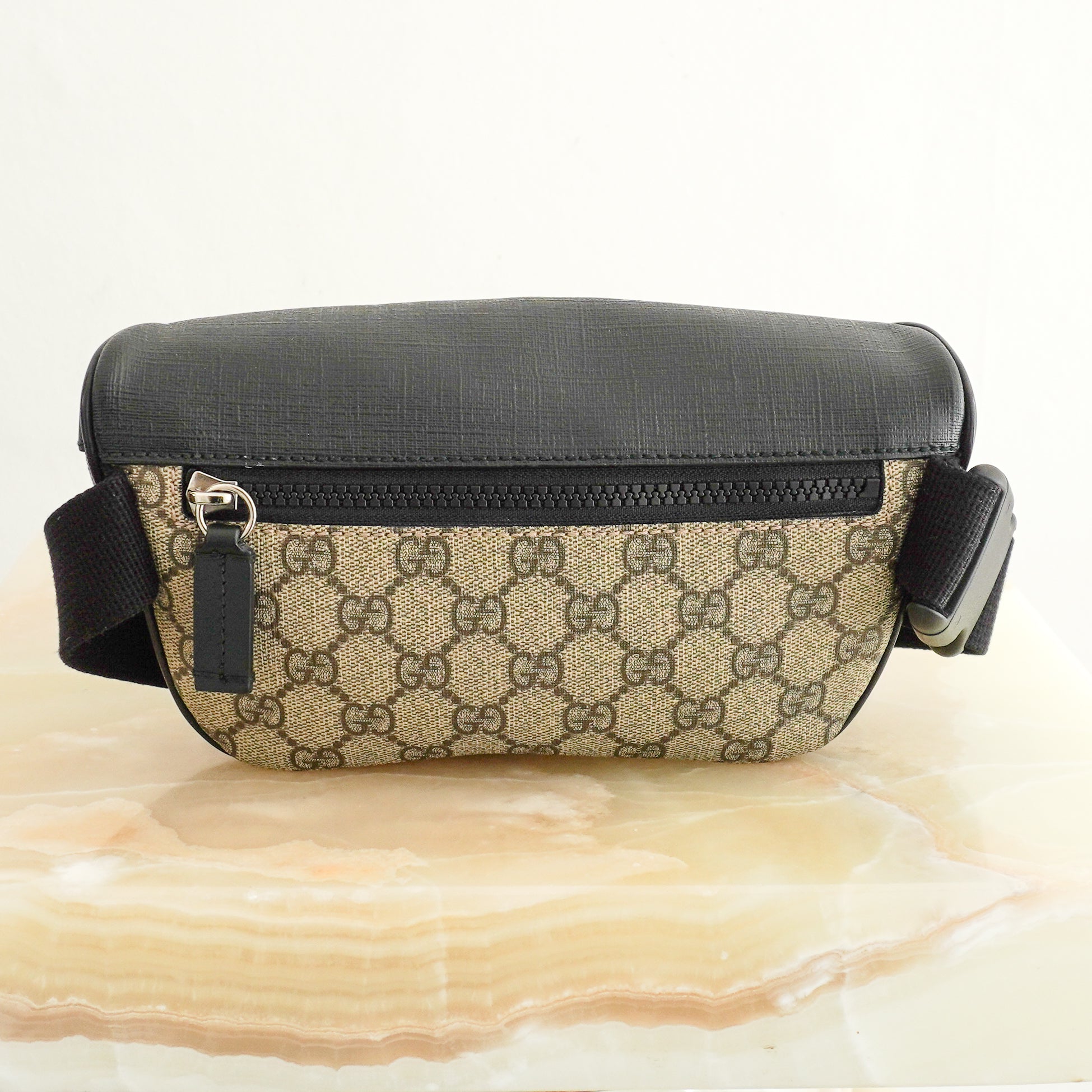 Gucci GG Supreme Canvas Belt Bag back photo chelsea london