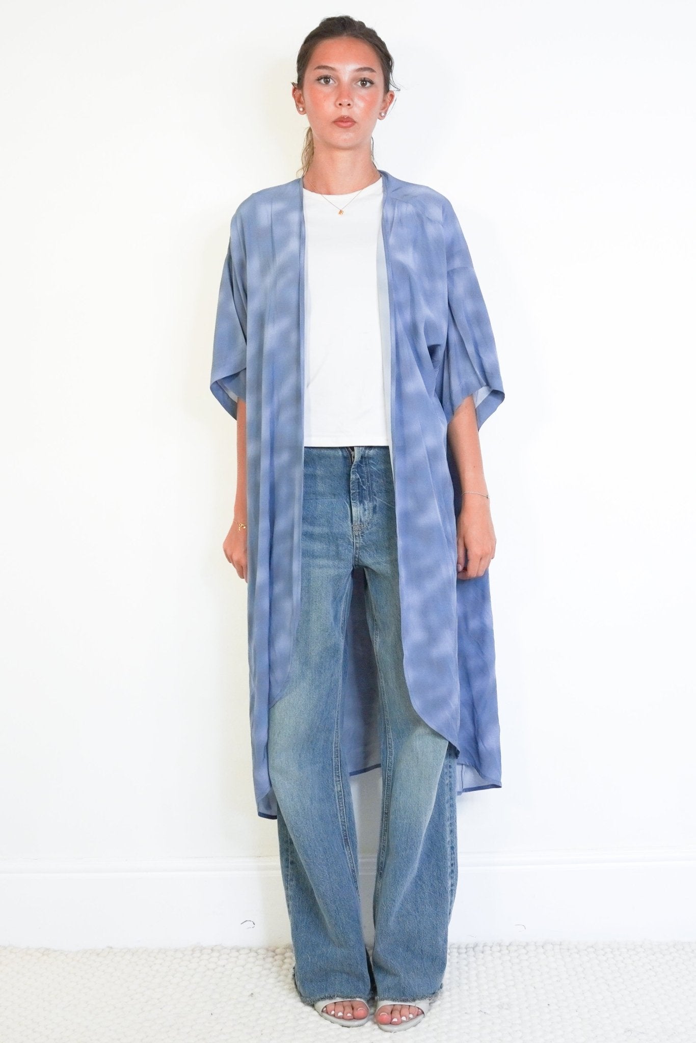 Hansine Hera Kimono in Blue Watercolour Print (RRP £195) | Authentic Preloved FINAL SALE - Reloved Again