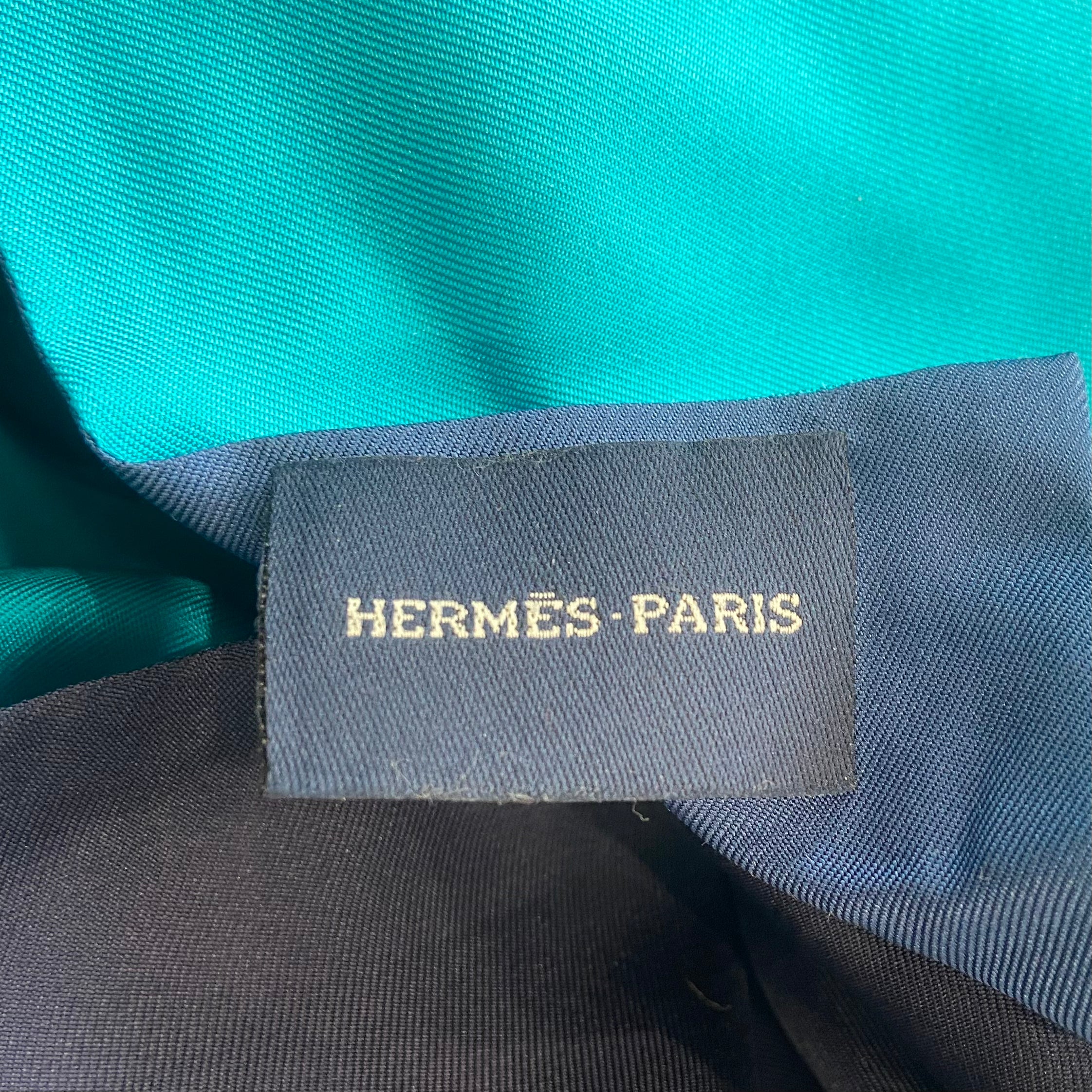 Hermès-Glass-Bead-Abstract-Dark-Blue-Giant-Shawl-RRP-£5410-close-up-one-photo