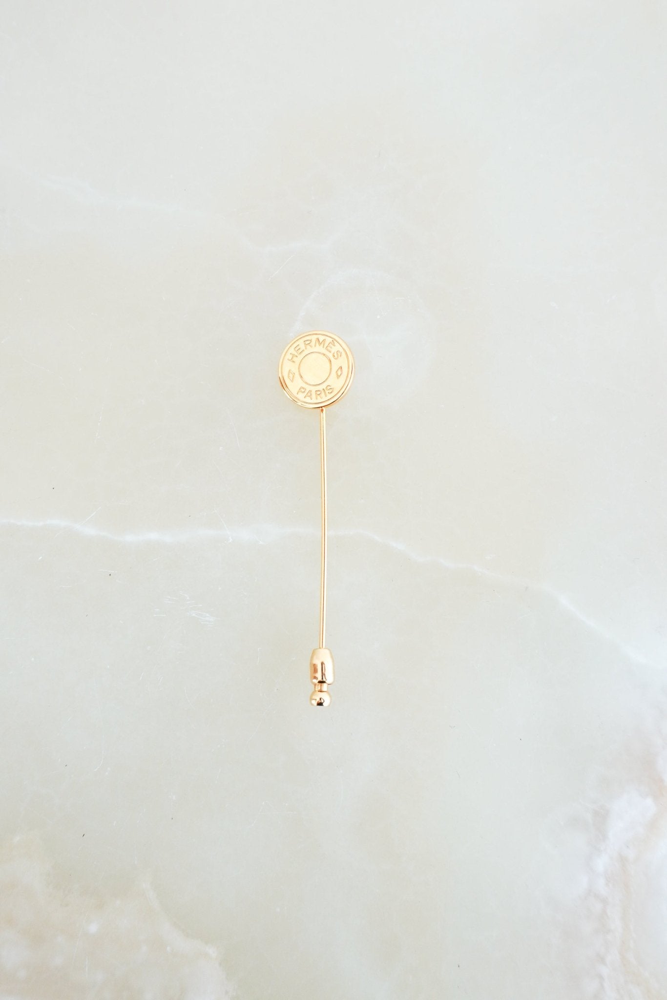 Hermès Gold Plated Pin Brooch RRP £450 | Authentic Preloved FINAL SALE - Reloved Again