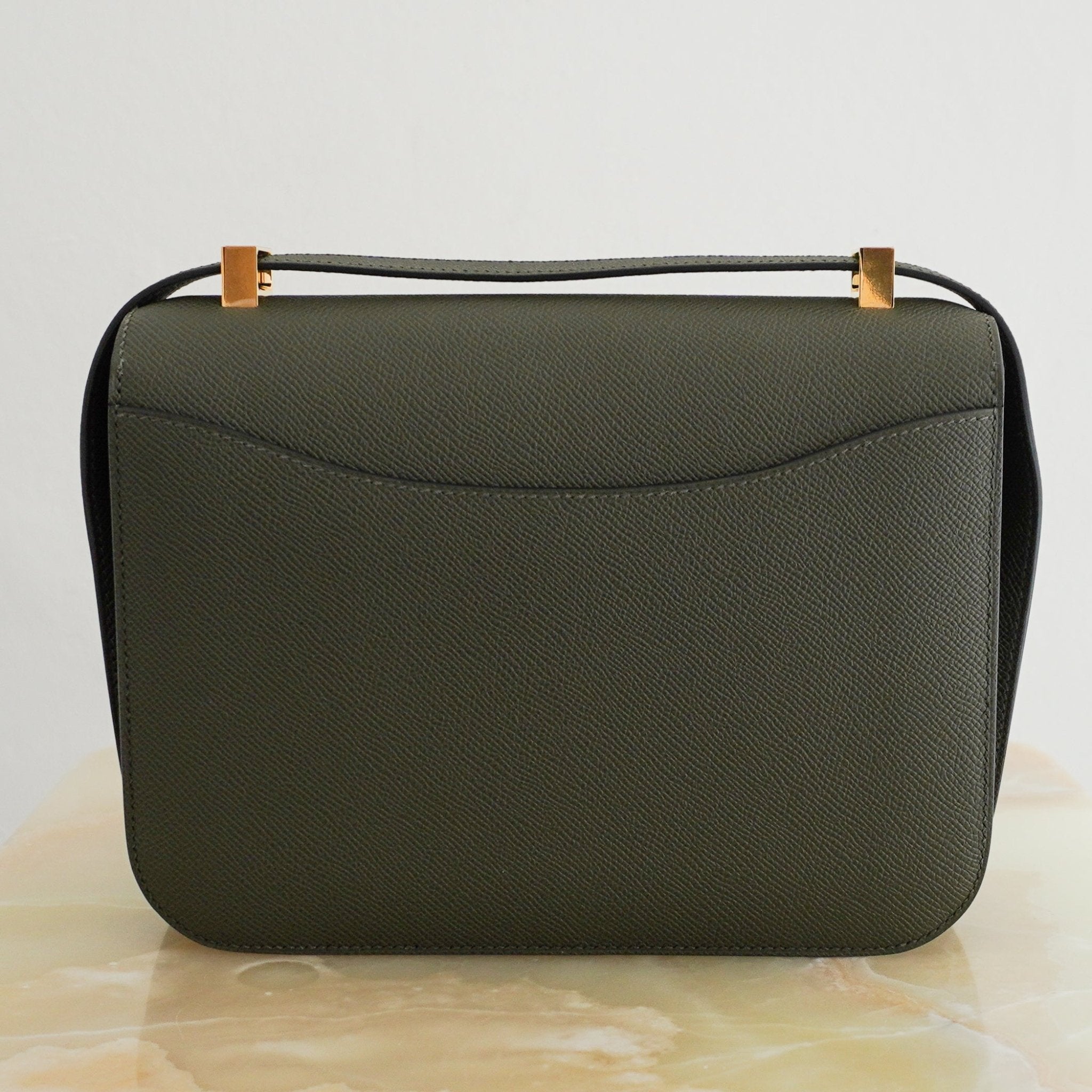 Hermès Constance 24 Epsom Leather Bag in Vert de Gris with Gold Hardware | Authentic Preloved - Reloved Again