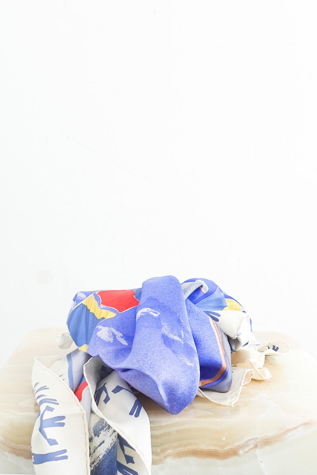 Boat print silk scarf RRP £470 - Reloved Again