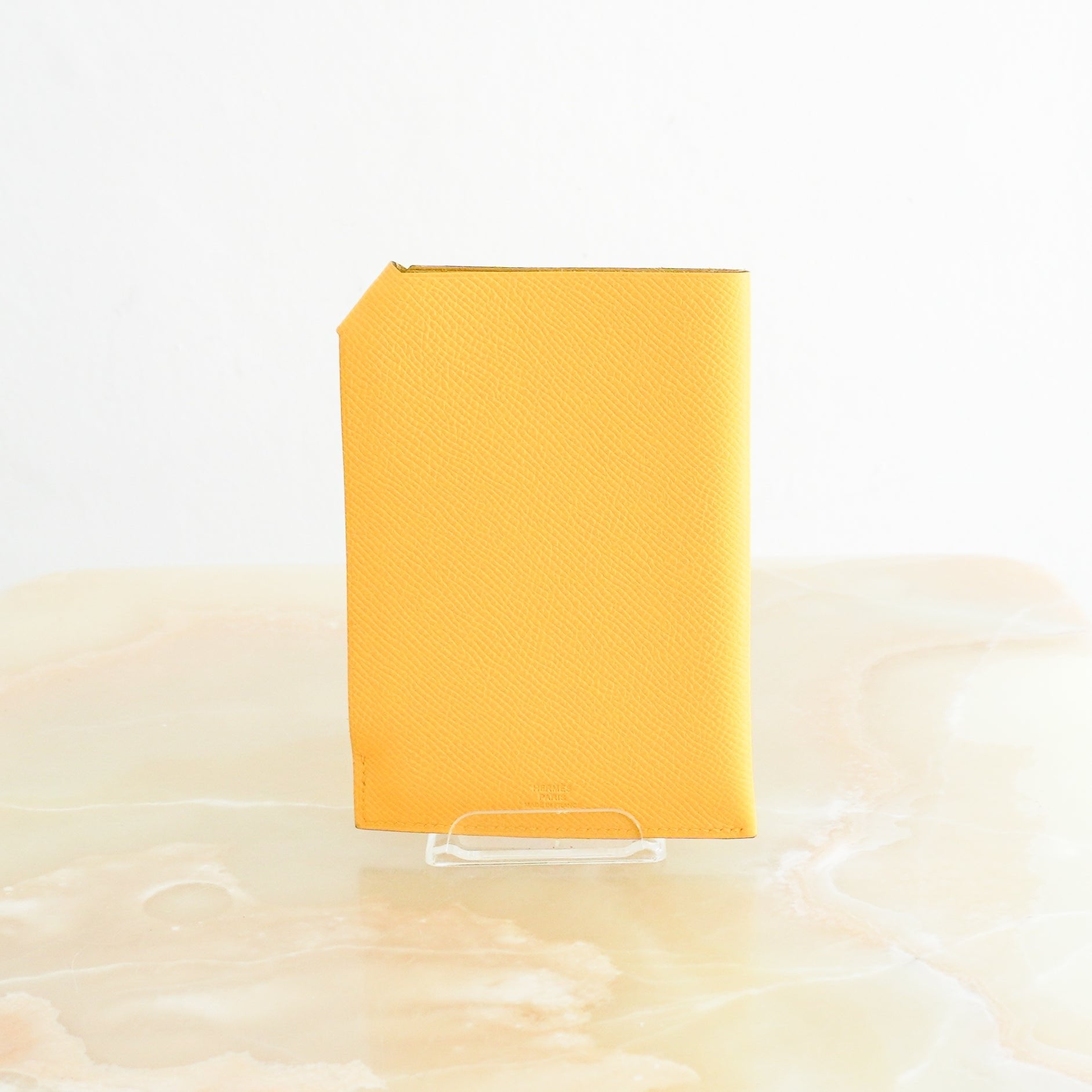 NEW Hermès Yellow Tarmac Passport Holder RRP £240 | Authentic Preloved FINAL SALE - Reloved Again