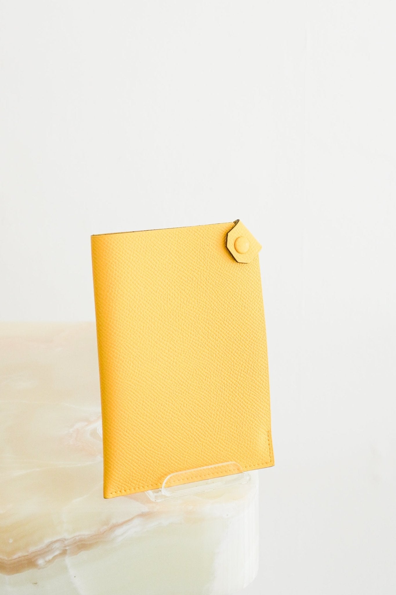 NEW Hermès Yellow Tarmac Passport Holder RRP £240 | Authentic Preloved FINAL SALE - Reloved Again
