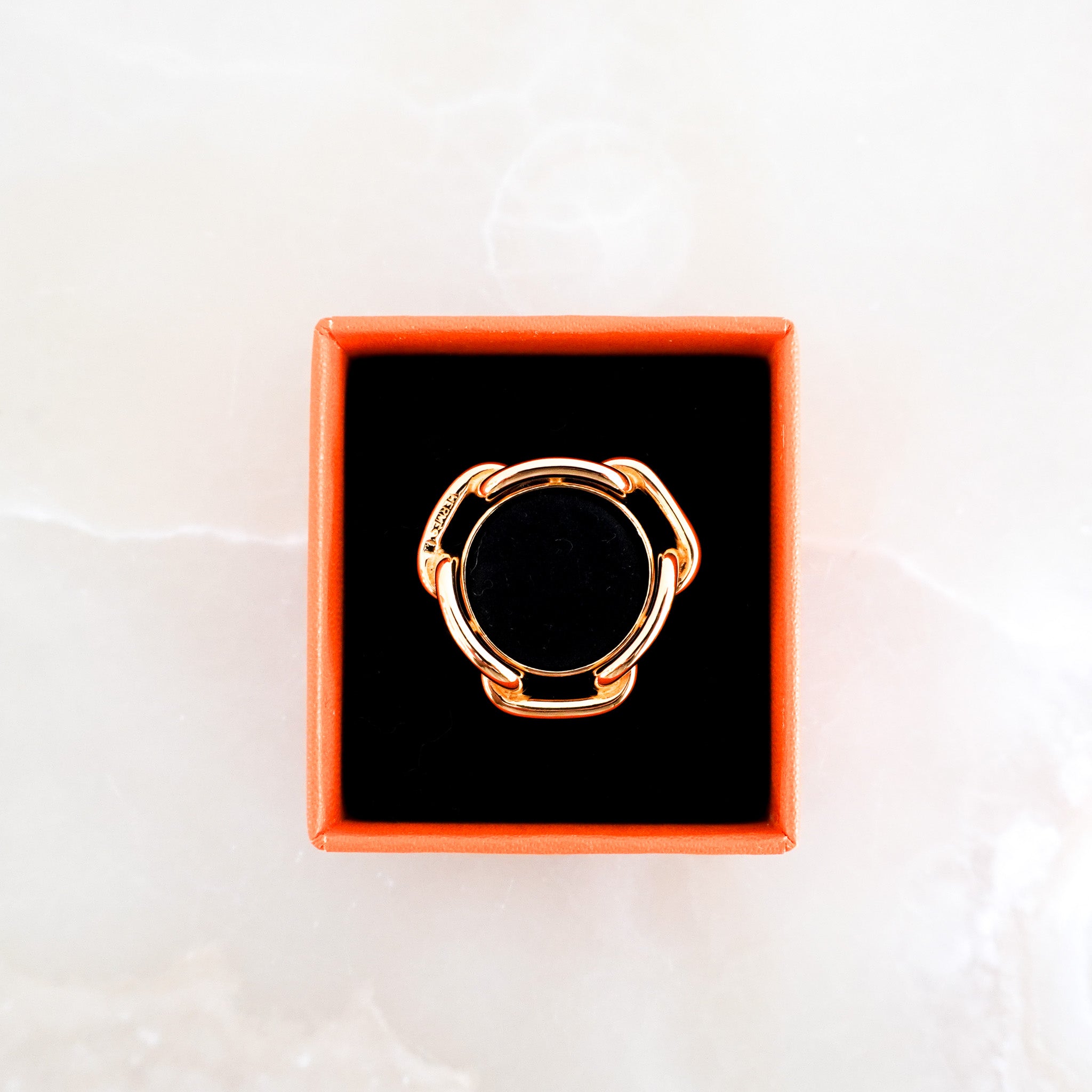 Hermes Chain Motif Scarf Ring RRP £190 | Authentic Preloved - Reloved Again