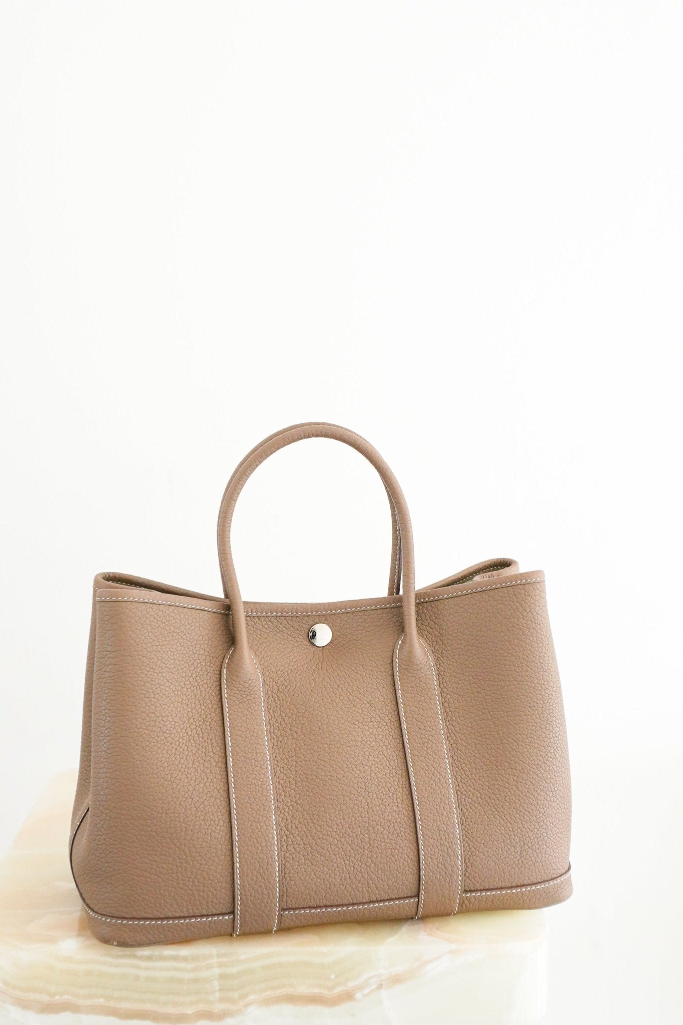 Hermes Etoupe Garden Party 30 Negonda Tote Bag (RRP £3500) | Authentic Preloved - Reloved Again