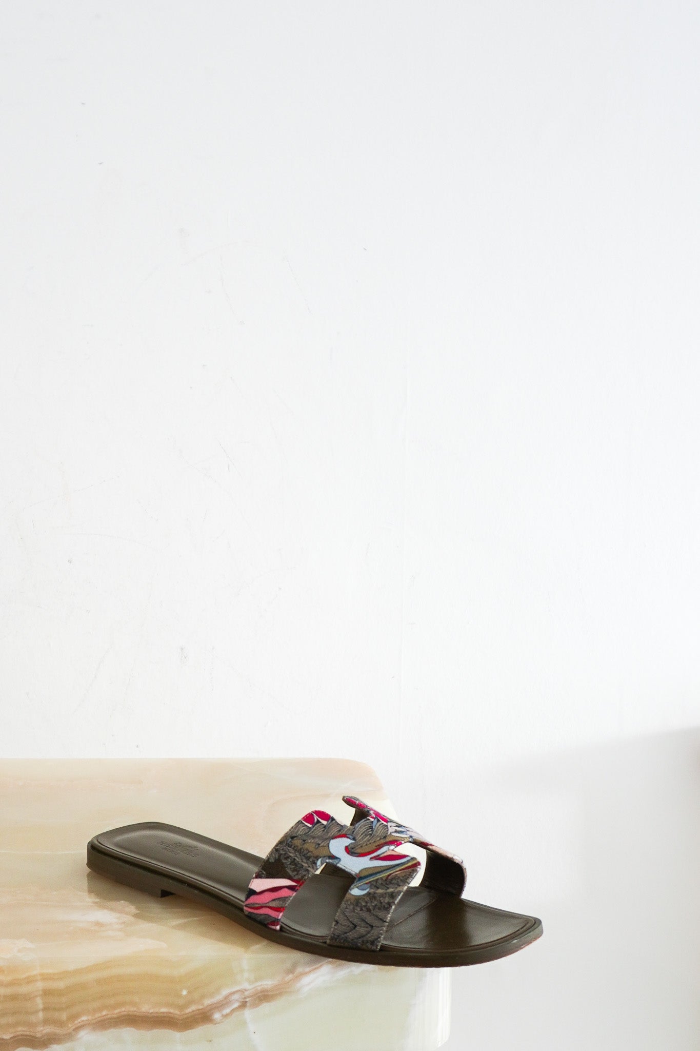Hermes Fantaisie Botanique Oran Sandals RRP £610 | Authentic Preloved - Reloved Again